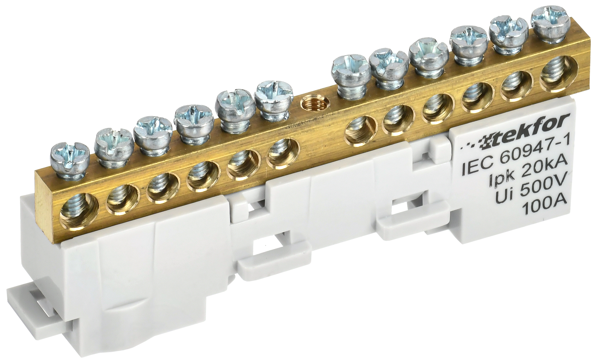 TEKFOR Шина L фаза неизолированная на универсальном держателе 6х9-12-Ср IEK