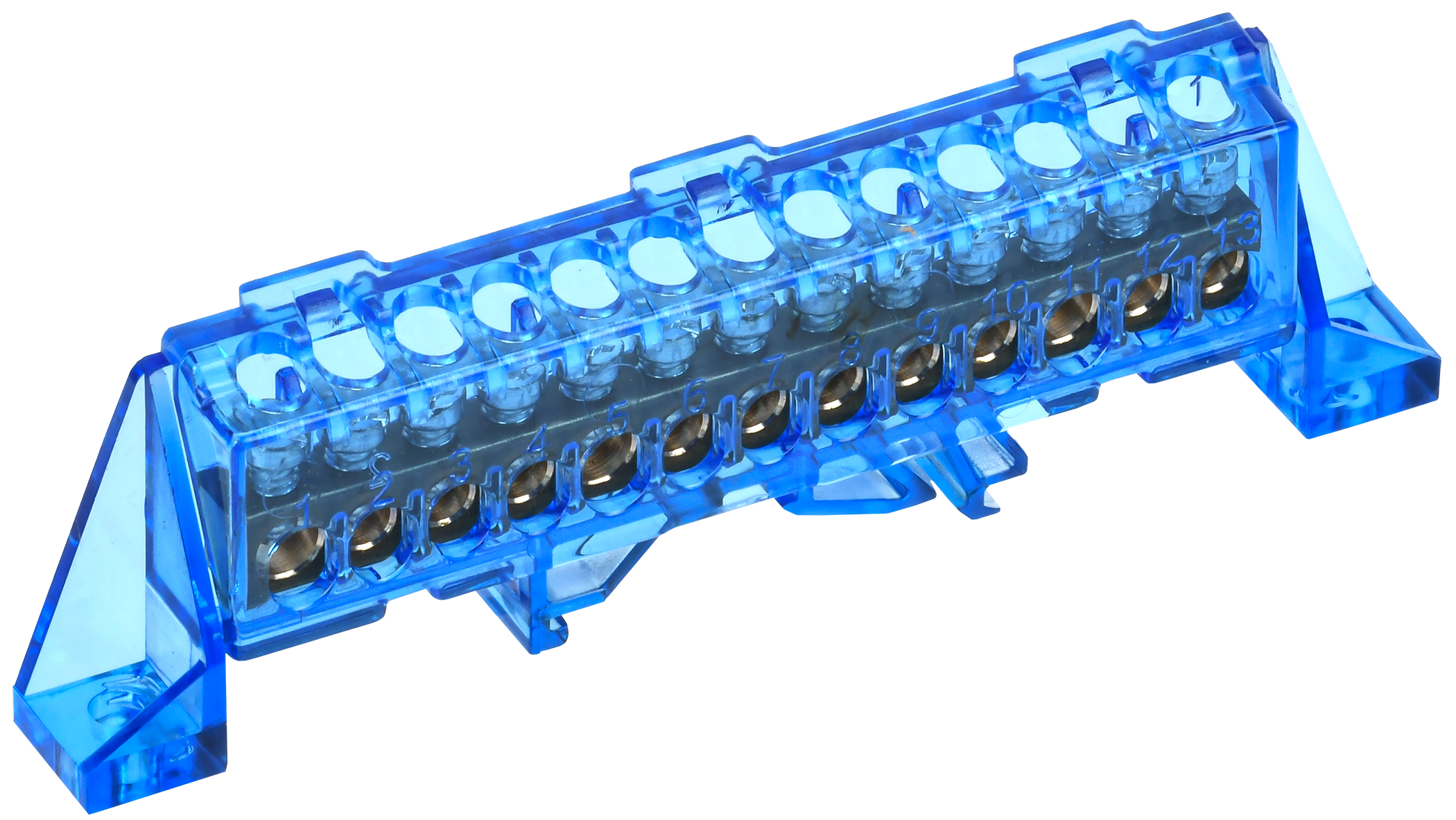 TEKFOR Шина N ноль в комбинированном DIN-изоляторе Стойка 6х9-13-С IEK