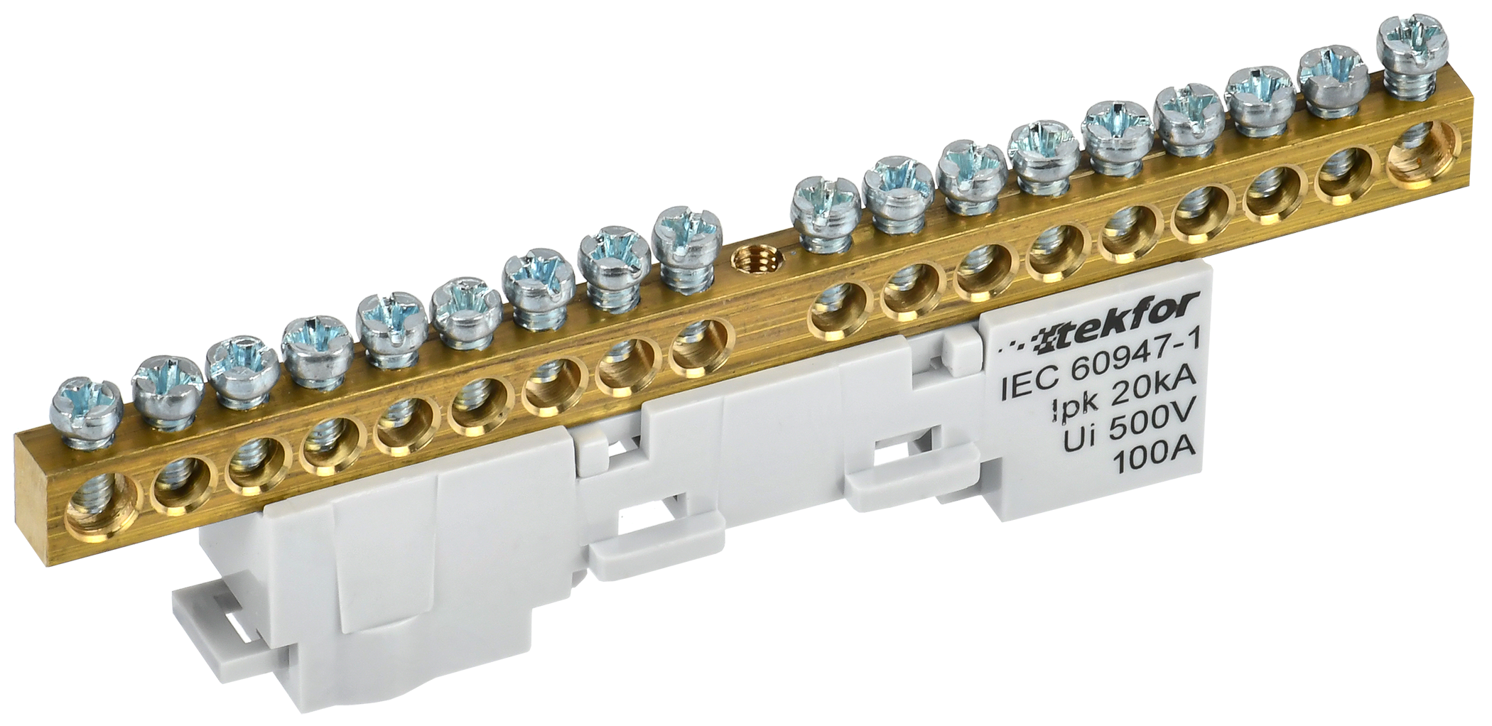 TEKFOR Шина L фаза неизолированная на универсальном держателе 6х9-18-Ср IEK