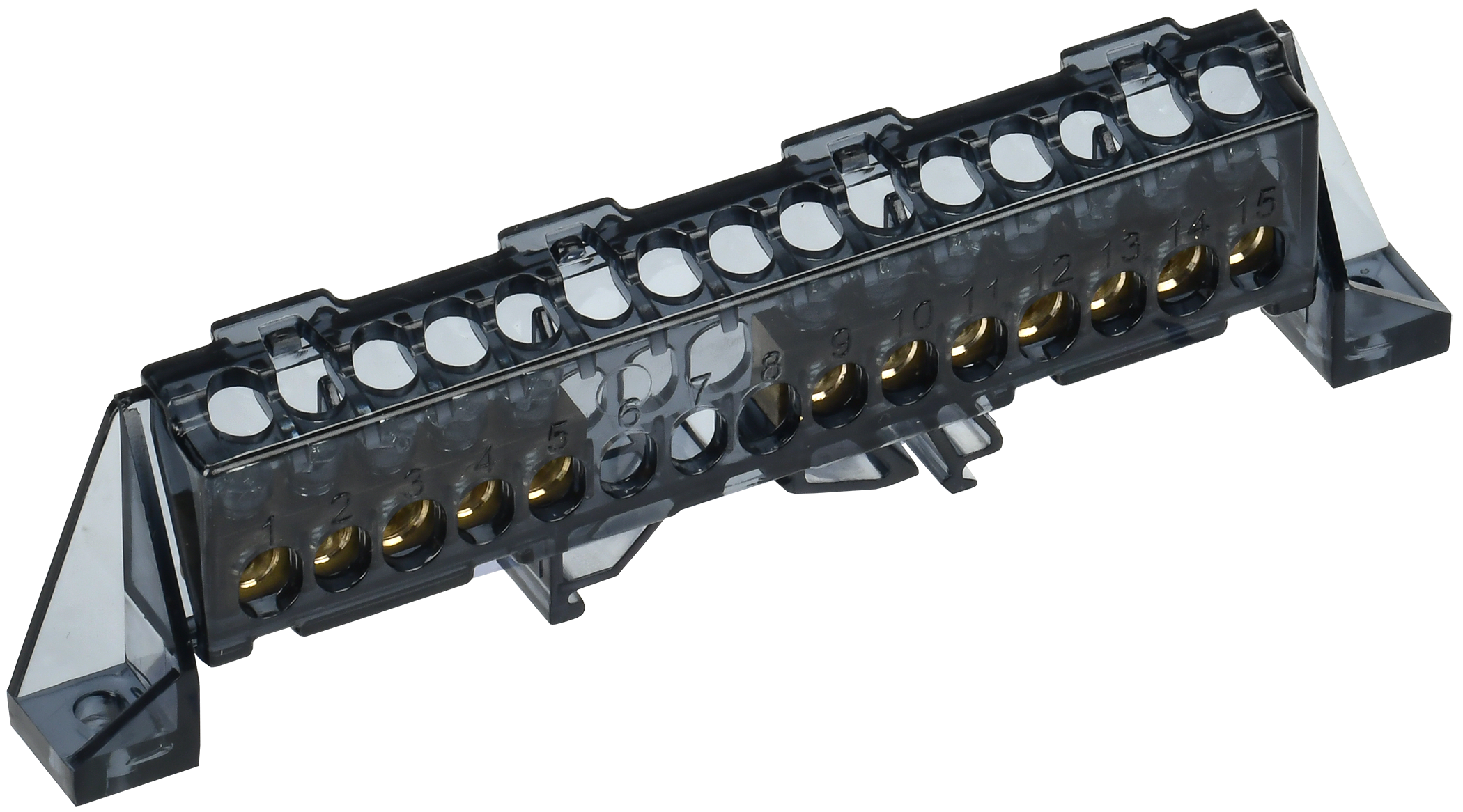 TEKFOR Шина N ноль в комбинированном DIN-изоляторе Стойка 6х9-(5+7)-Ч IEK