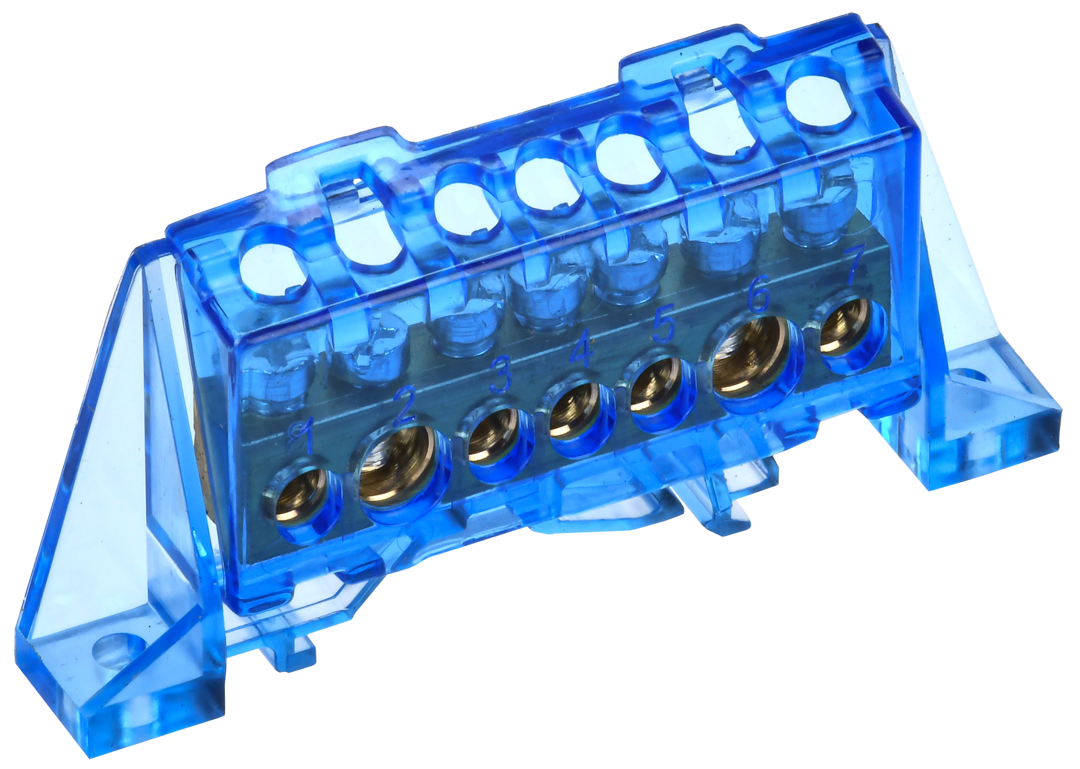 TEKFOR Шина N ноль в комбинированном DIN-изоляторе Стойка 8х12-7-С IEK