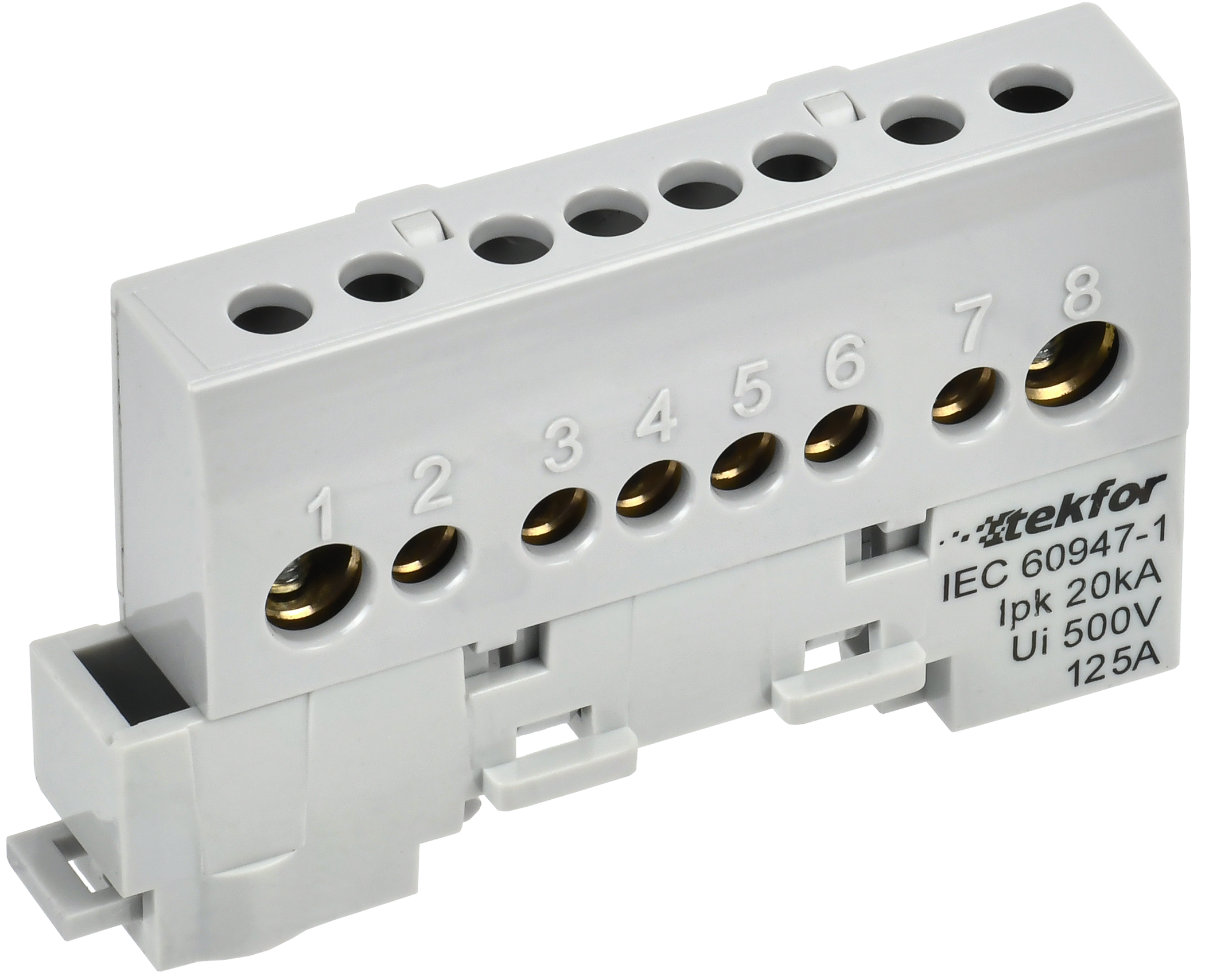 TEKFOR Шина L фаза изолированная на универсальном держателе 8х12-8-Ср IEK