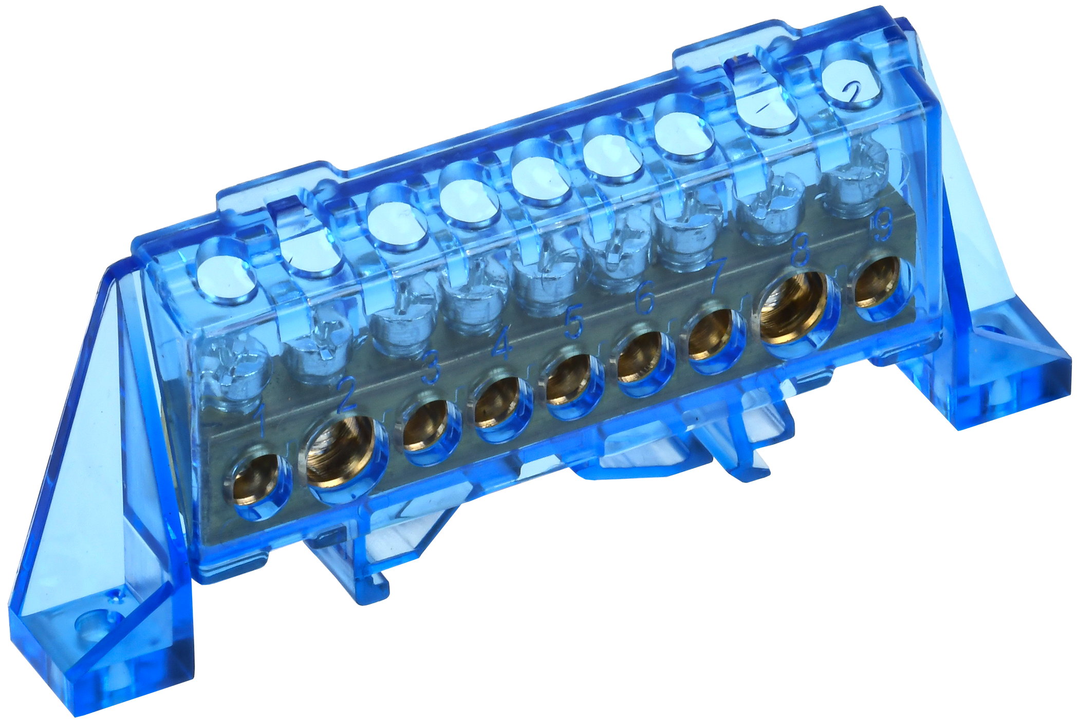 TEKFOR Шина N ноль в комбинированном DIN-изоляторе Стойка 8х12-9-С IEK