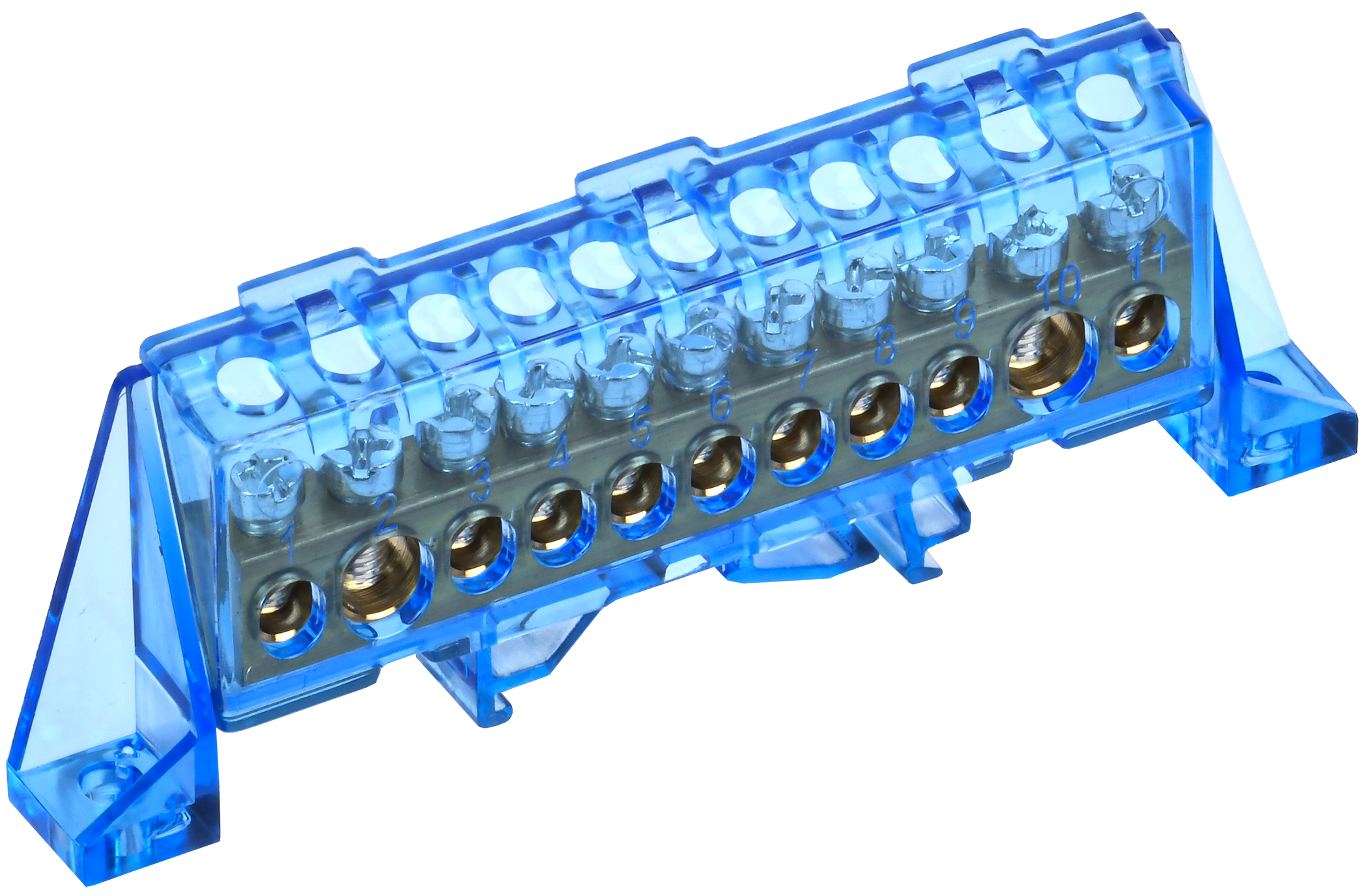 TEKFOR Шина N ноль в комбинированном DIN-изоляторе Стойка 8х12-11-С IEK