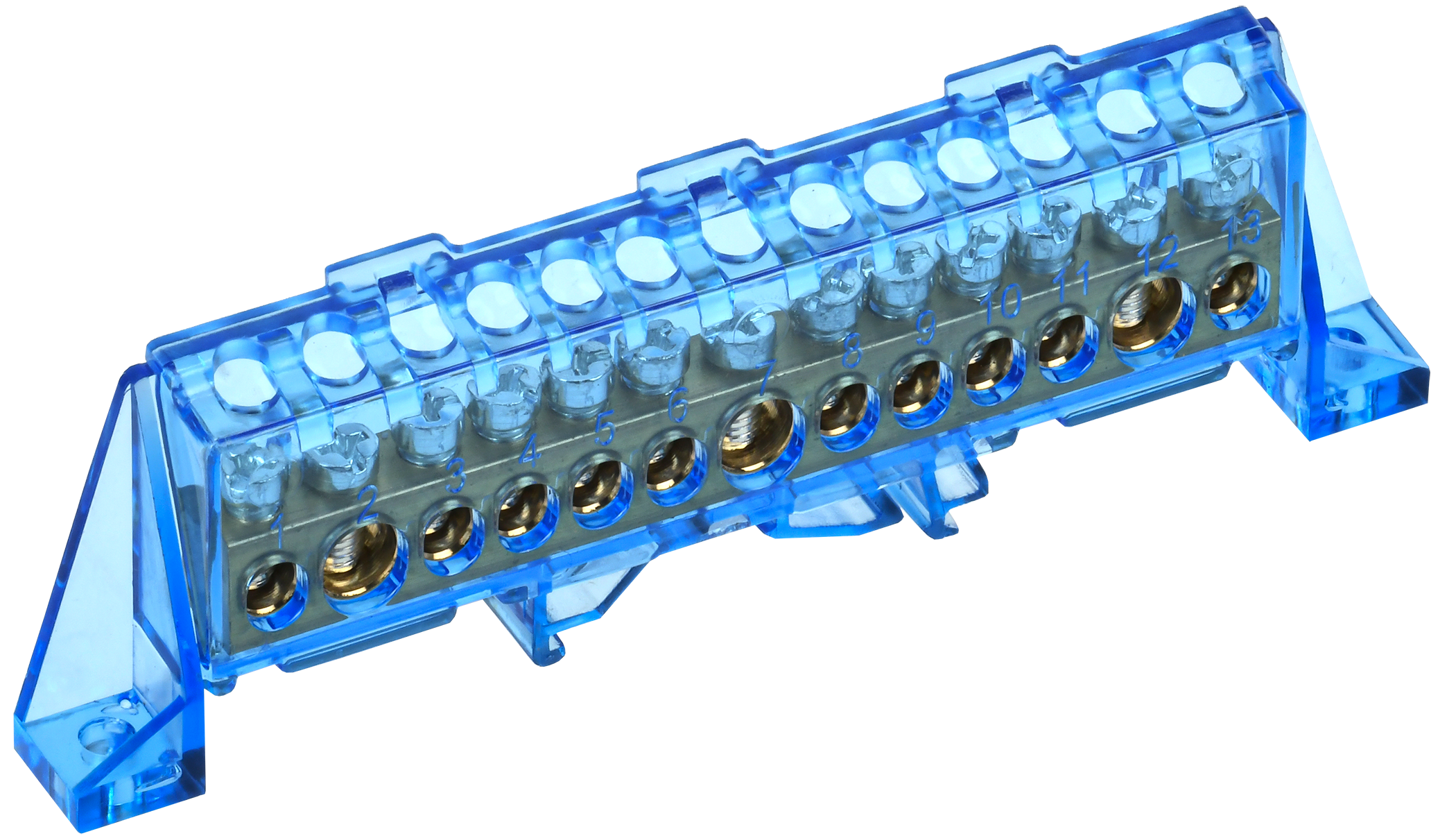 TEKFOR Шина N ноль в комбинированном DIN-изоляторе Стойка 8х12-13-С IEK