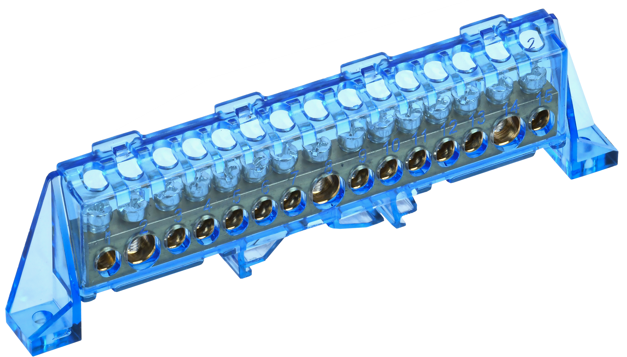 TEKFOR Шина N ноль в комбинированном DIN-изоляторе Стойка 8х12-15-С IEK