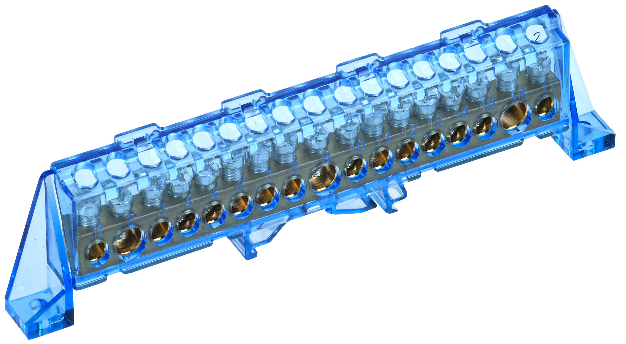 TEKFOR Шина N ноль в комбинированном DIN-изоляторе Стойка 8х12-17-С IEK