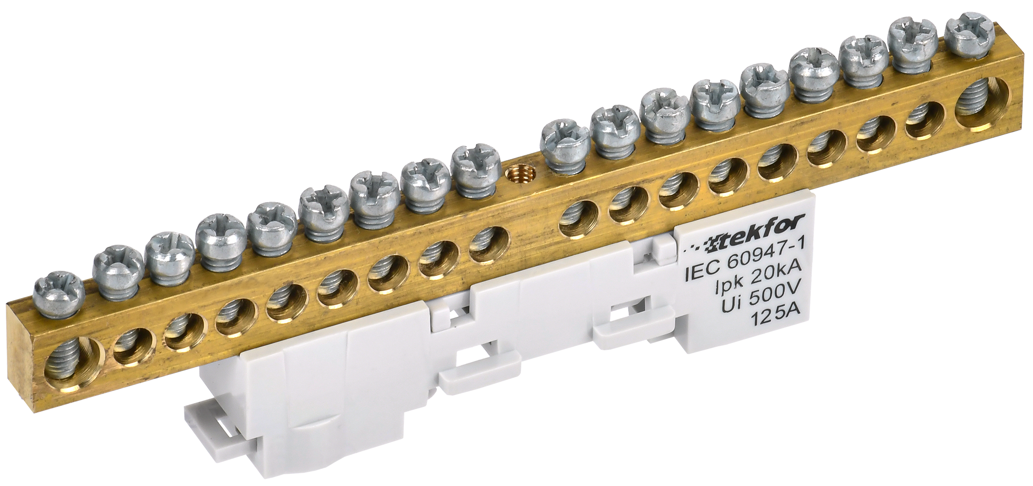 TEKFOR Шина L фаза неизолированная на универсальном держателе 8х12-18-Ср IEK