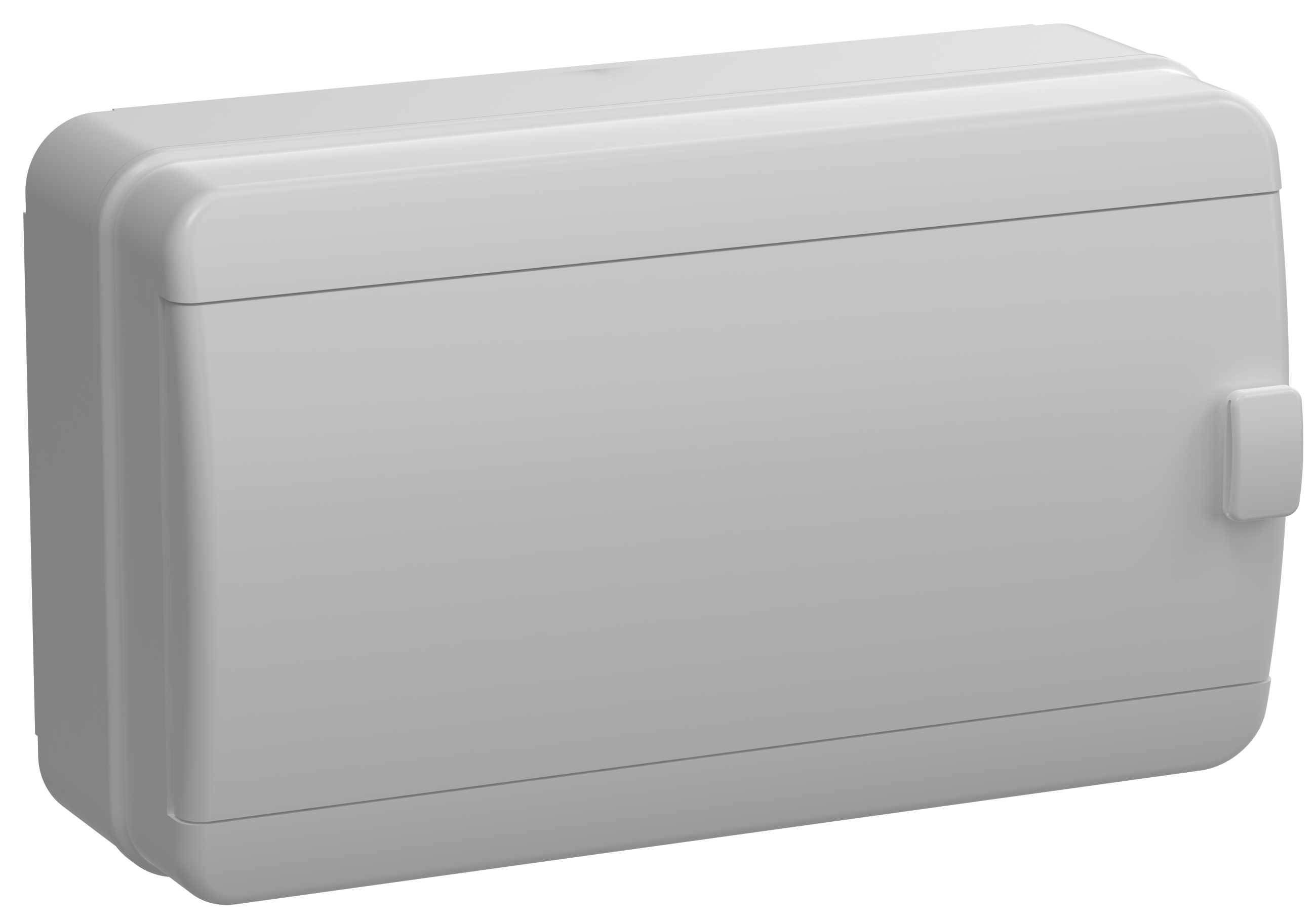 Корпус пластиковый навесной на 12 модулей КМПн-12 IP65 TEKFOR серая непрозрачная дверь