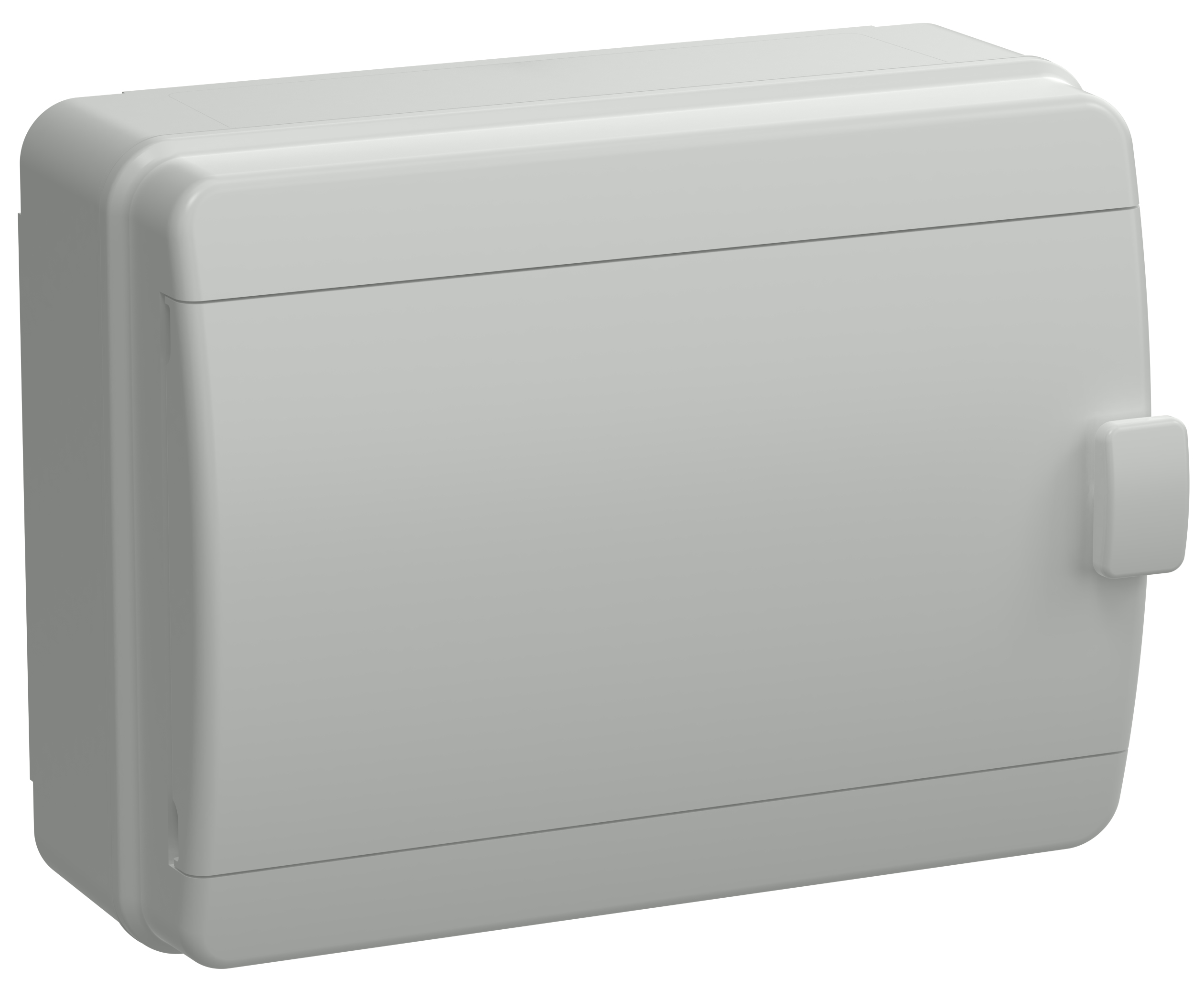 Корпус пластиковый навесной на 18 модулей КМПн-18 IP65 TEKFOR серая непрозрачная дверь