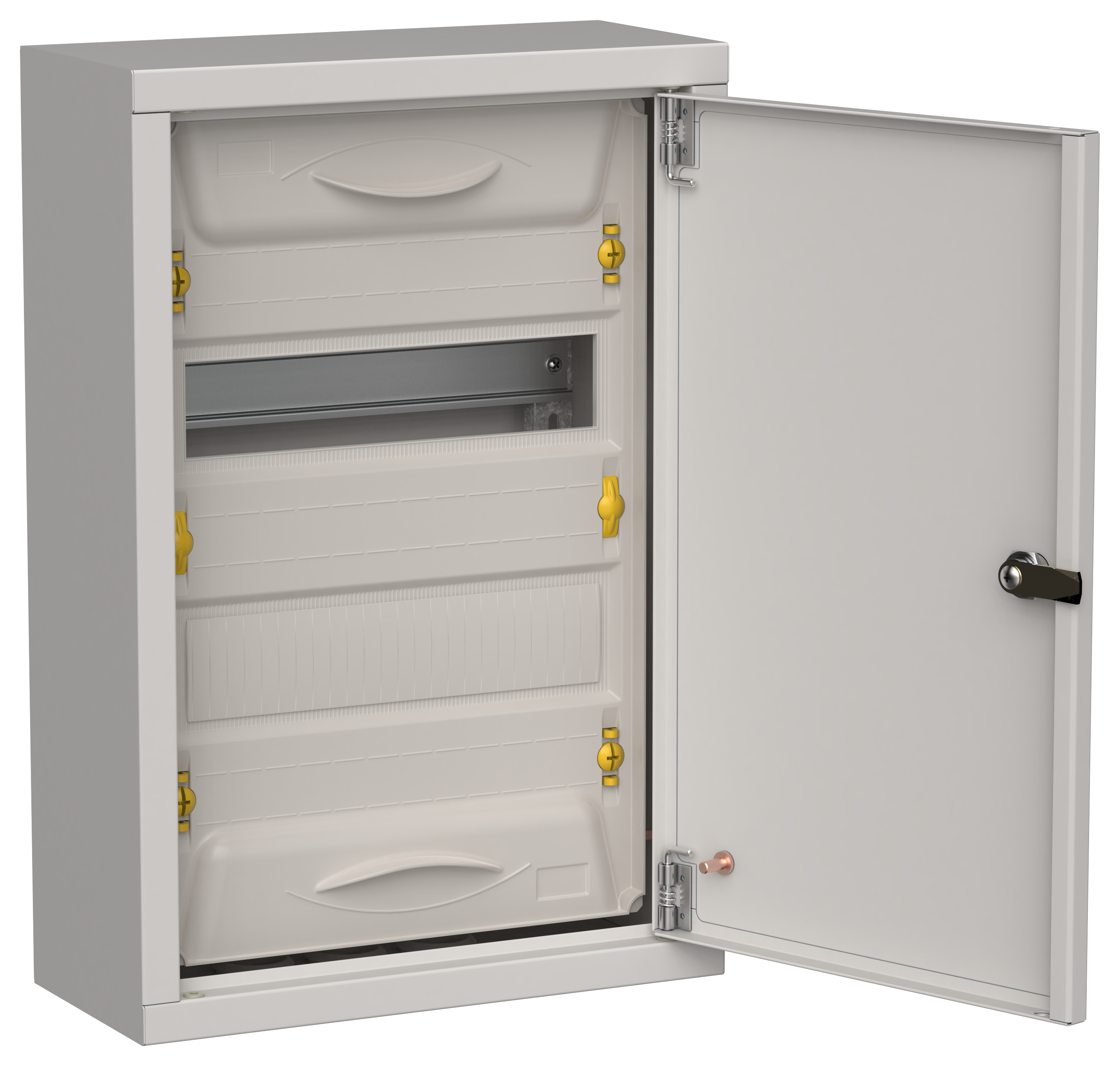 TITAN 5 Корпус металлический ЩРн-24 (1х24) 460х310х140мм IP31 серый (одна дверь) IEK