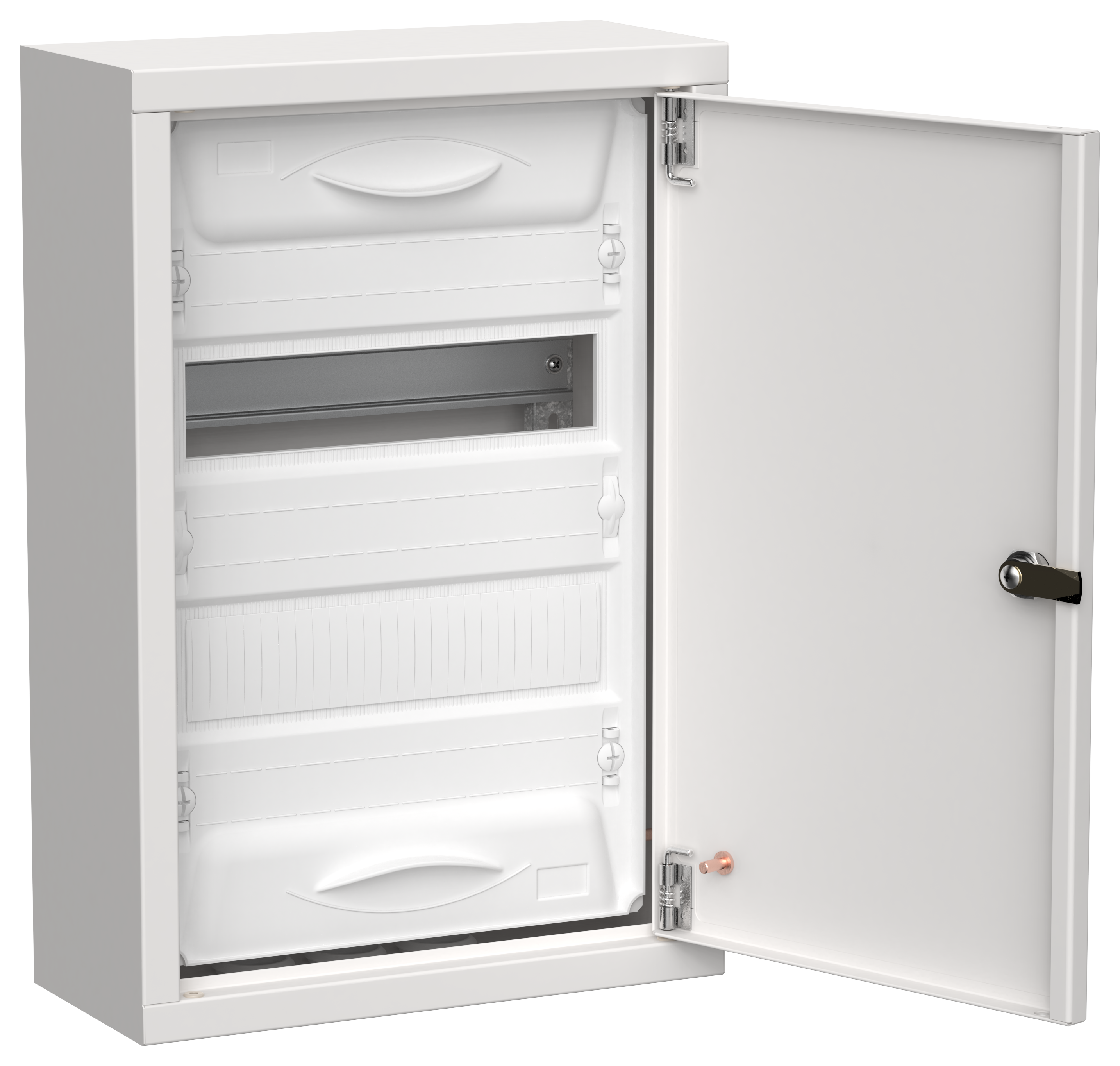 TITAN 5 Корпус металлический ЩРн-24 (1х24) 460х310х140мм IP31 белый (одна дверь) IEK