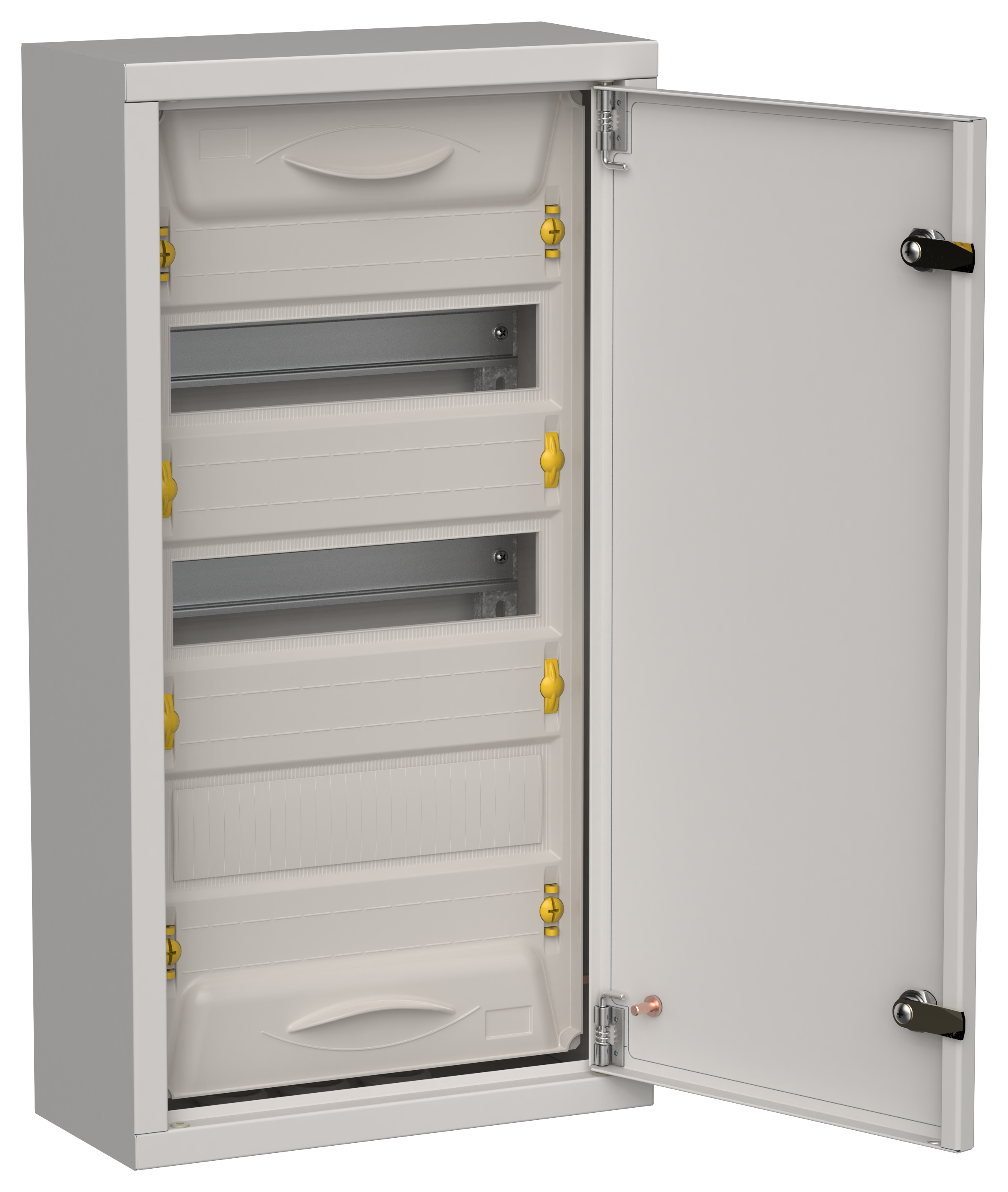 TITAN 5 Корпус металлический ЩРн-36 (1х36) 585х310х140мм IP31 серый (одна дверь) IEK