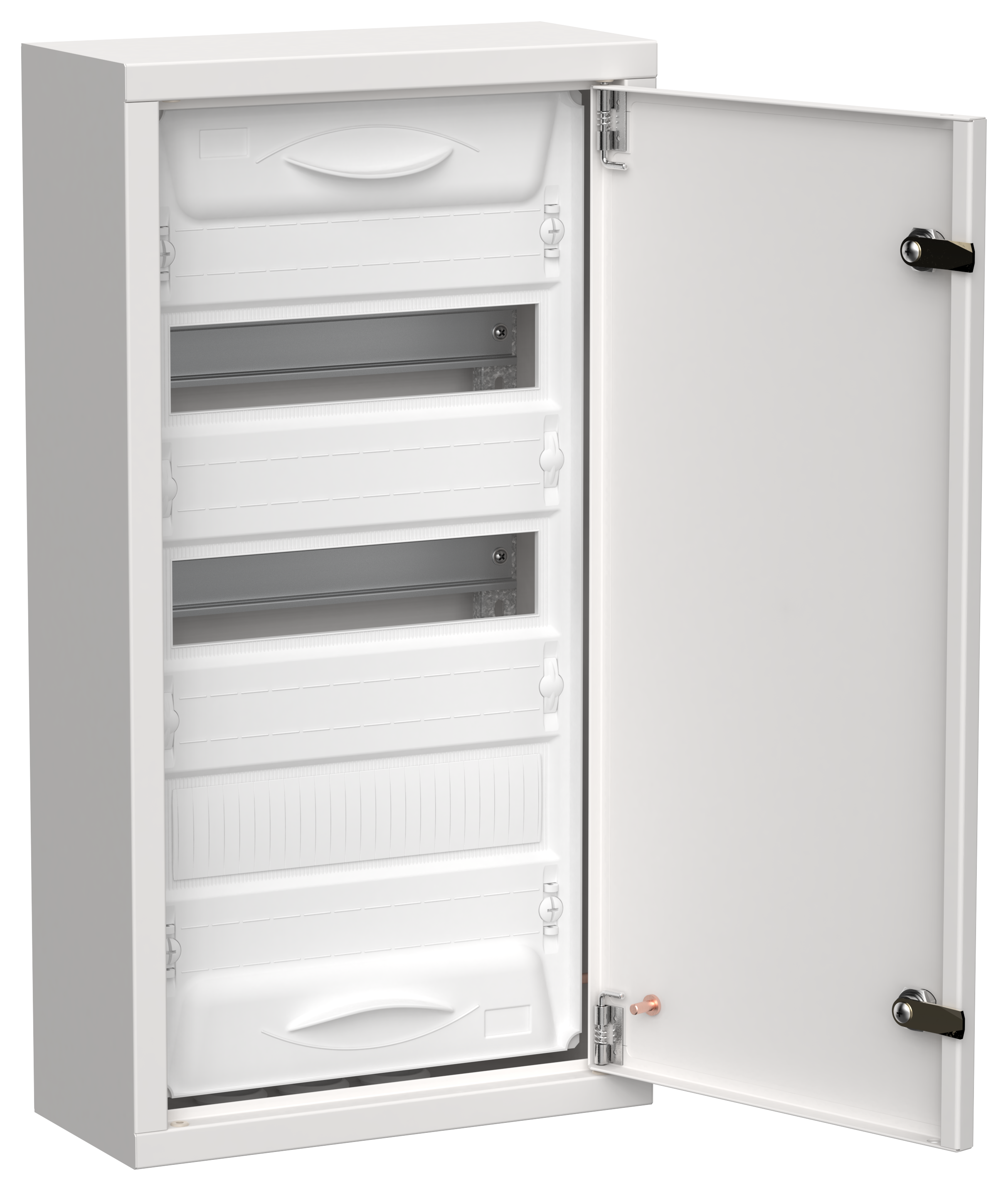 TITAN 5 Корпус металлический ЩРн-36 (1х36) 585х310х140мм IP31 белый (одна дверь) IEK