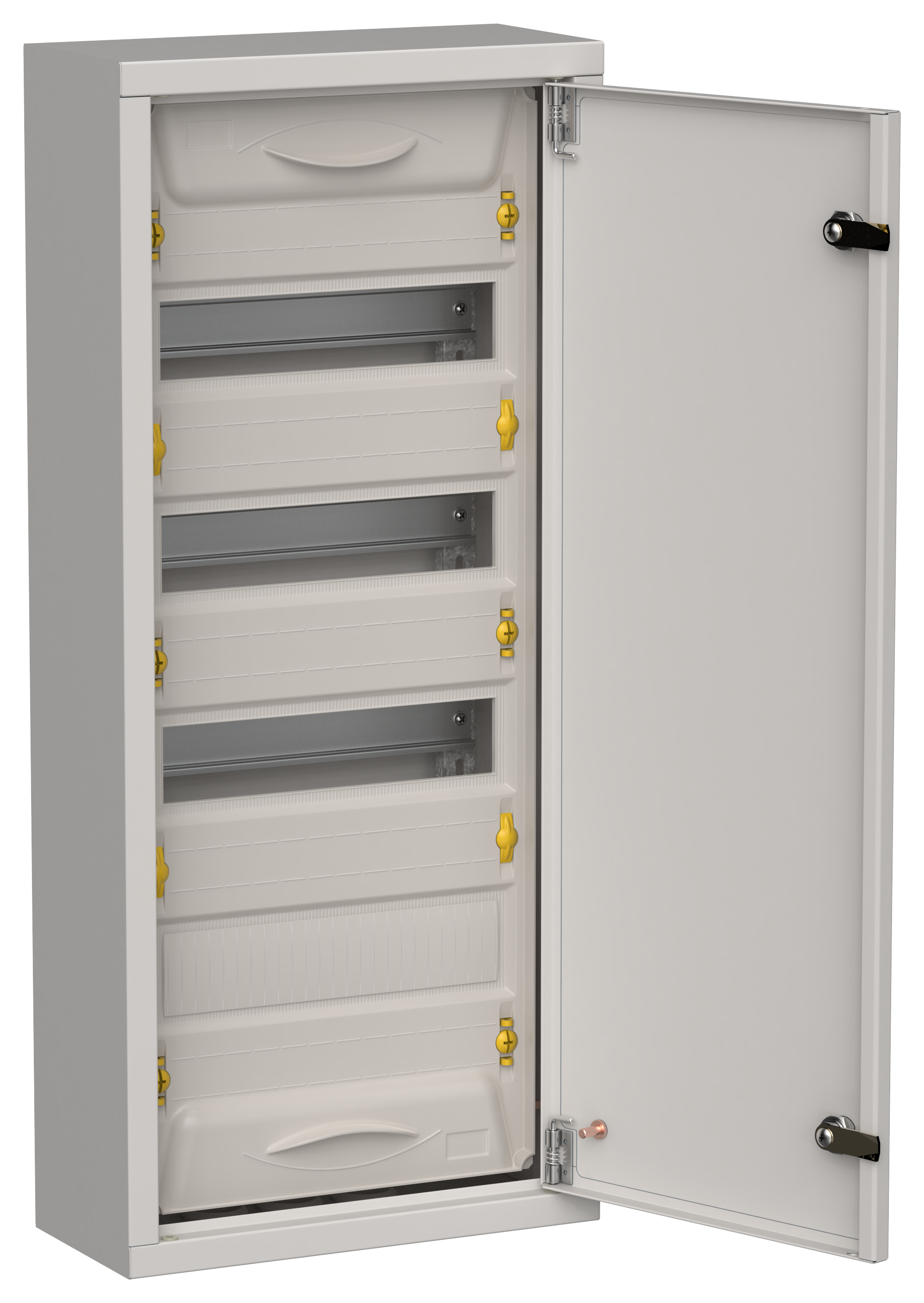 TITAN 5 Корпус металлический ЩРн-48 (1х48) 710х310х140мм IP31 серый (одна дверь) IEK