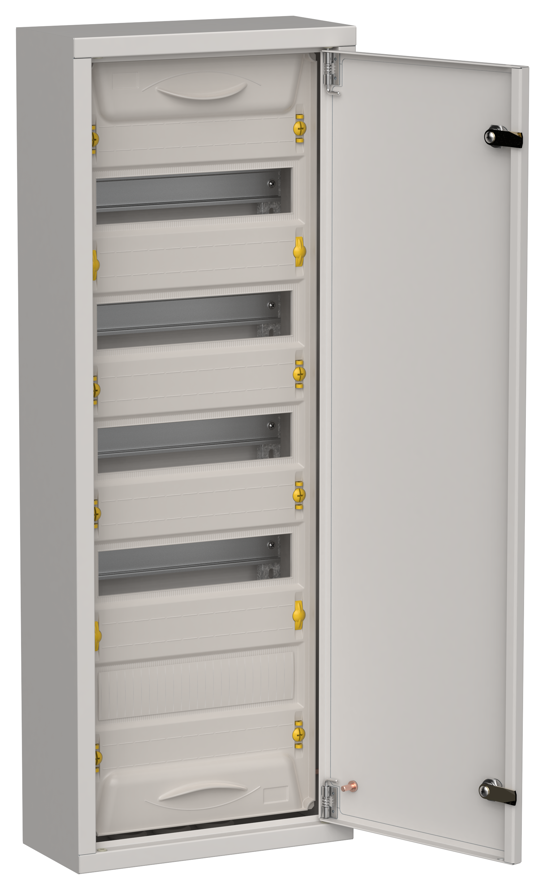 TITAN 5 Корпус металлический ЩРн-60 (1х60) 835х310х140мм IP31 серый (одна дверь) IEK