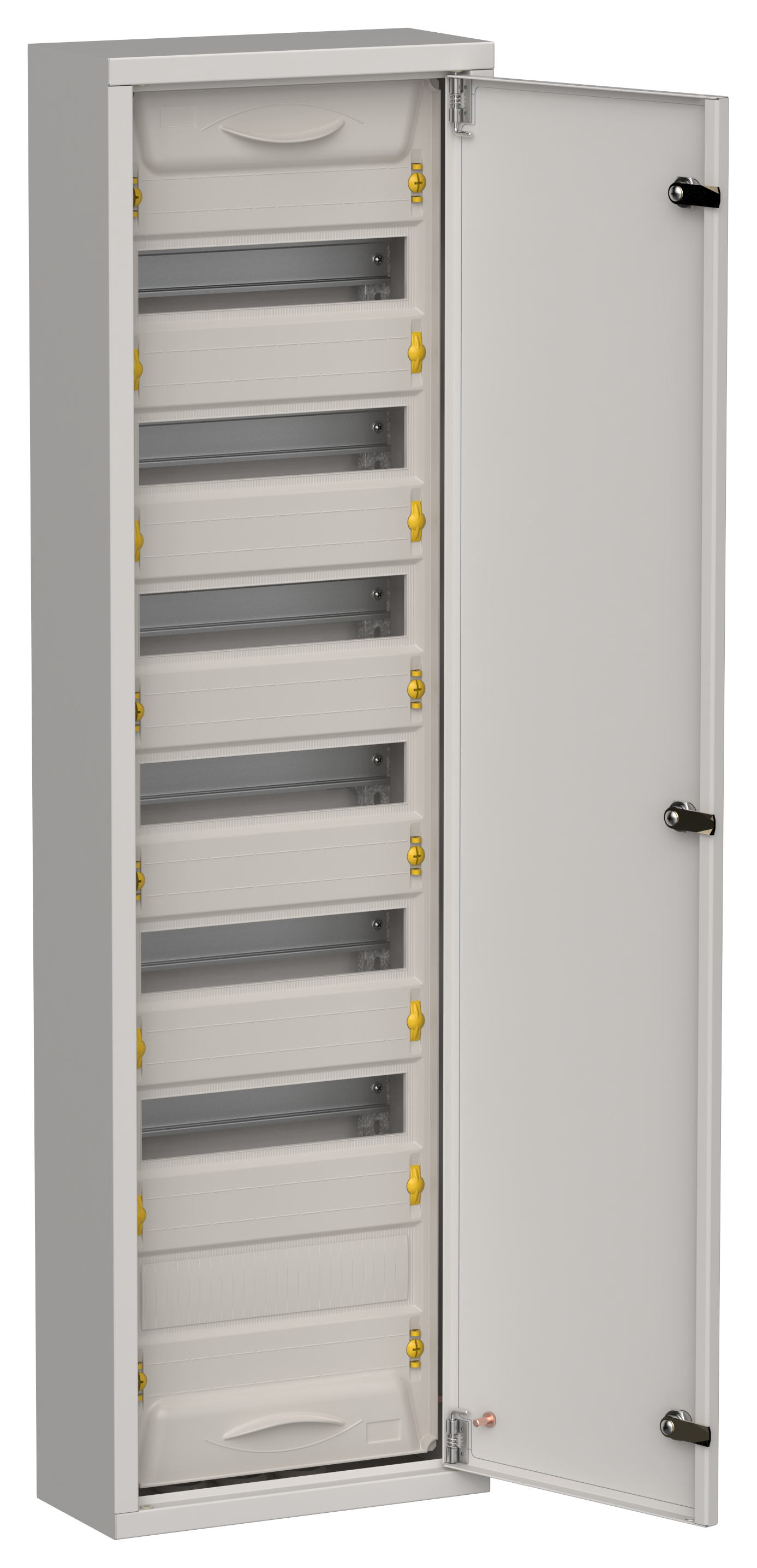 TITAN 5 Корпус металлический ЩРн-84 (1х84) 1085х310х140мм IP31 серый (одна дверь) IEK