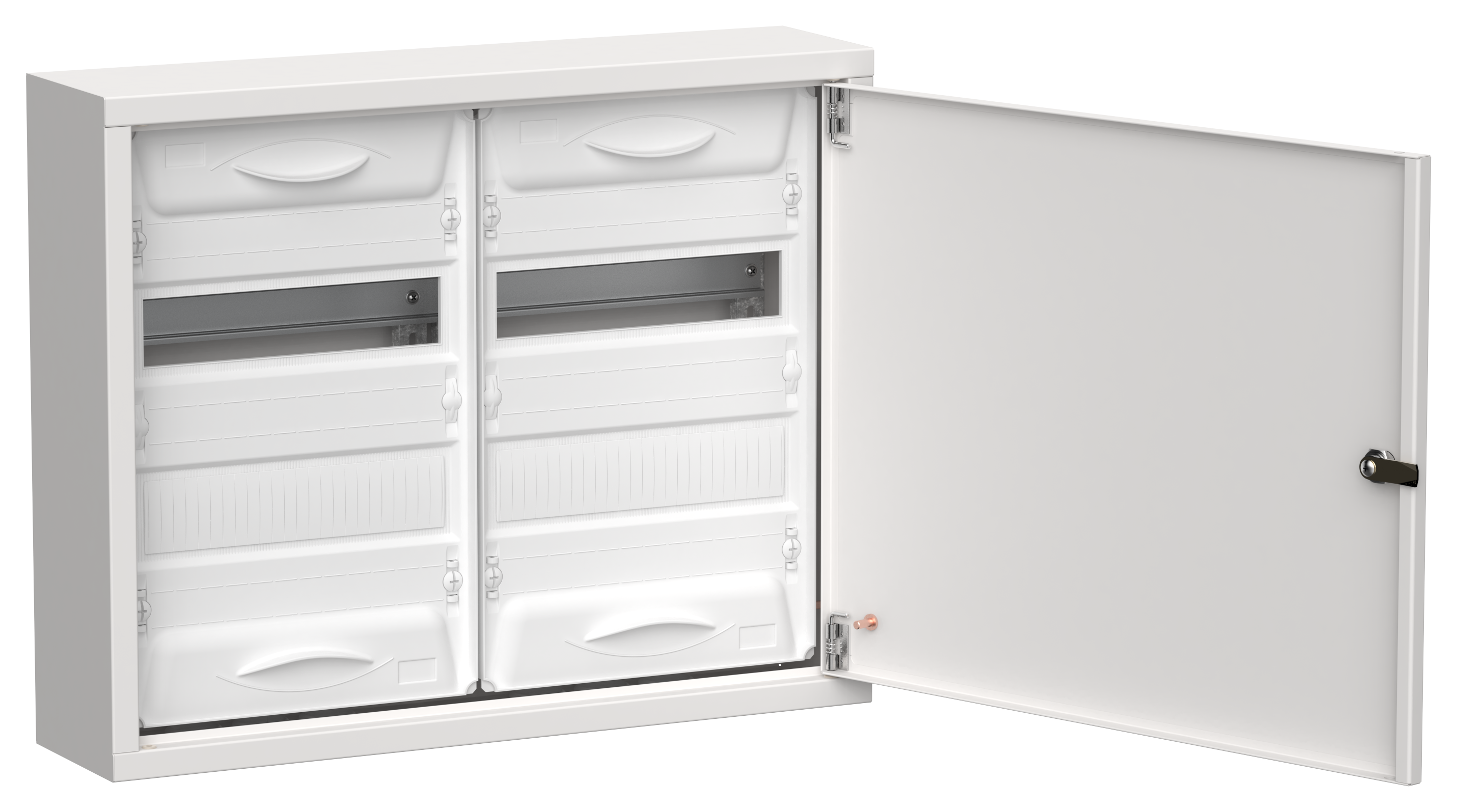 TITAN 5 Корпус металлический ЩРн-48 (2х24) 460х570х140мм IP31 белый (одна дверь) IEK