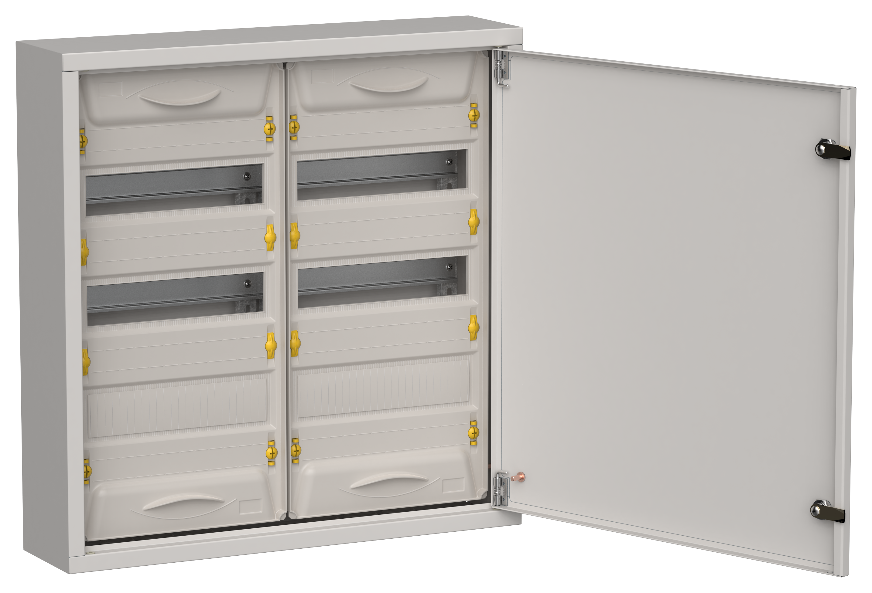 TITAN 5 Корпус металлический ЩРн-72 (2х36) 585х570х140мм IP31 серый (одна дверь) IEK