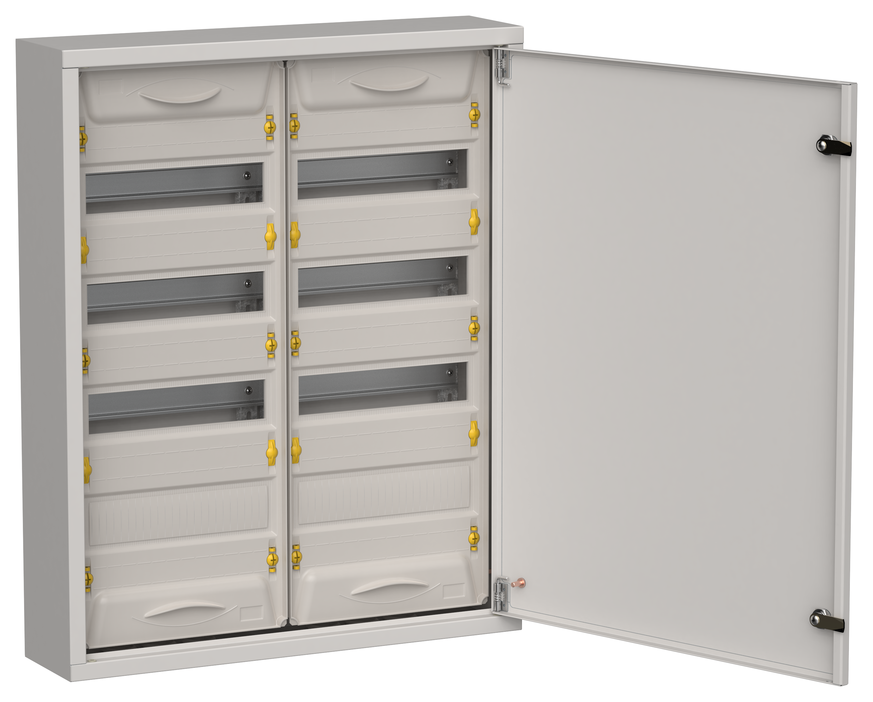 TITAN 5 Корпус металлический ЩРн-96 (2х48) 710х570х140мм IP31 серый (одна дверь) IEK