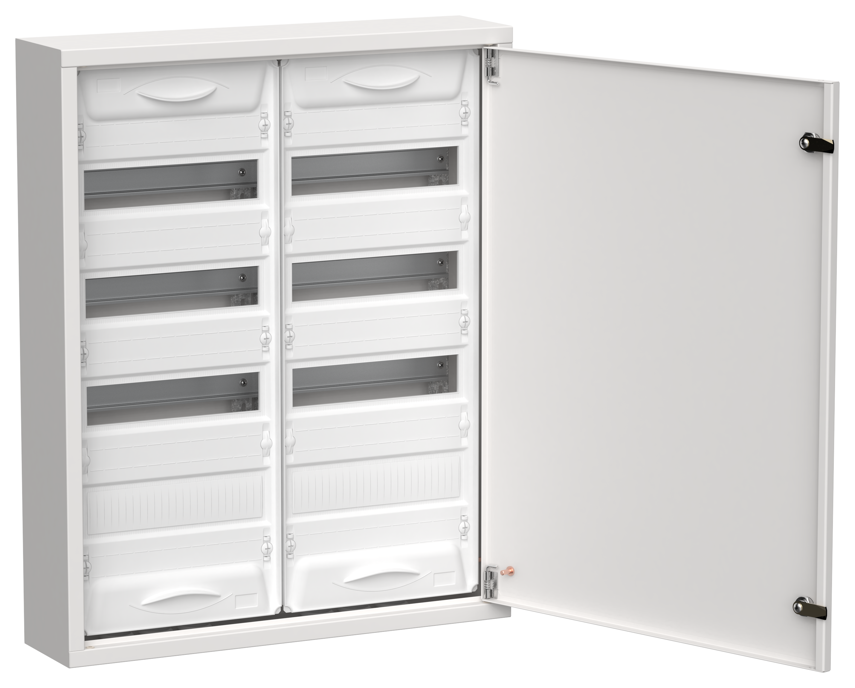 TITAN 5 Корпус металлический ЩРн-96 (2х48) 710х570х140мм IP31 белый (одна дверь) IEK