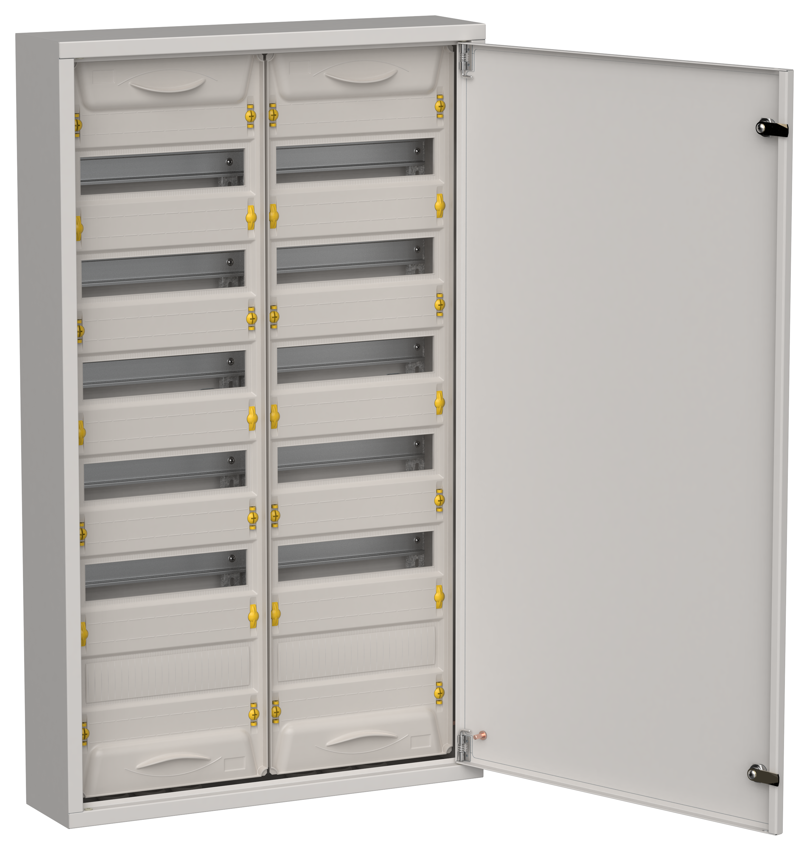 TITAN 5 Корпус металлический ЩРн-144 (2х72) 960х570х140мм IP31 серый (одна дверь) IEK