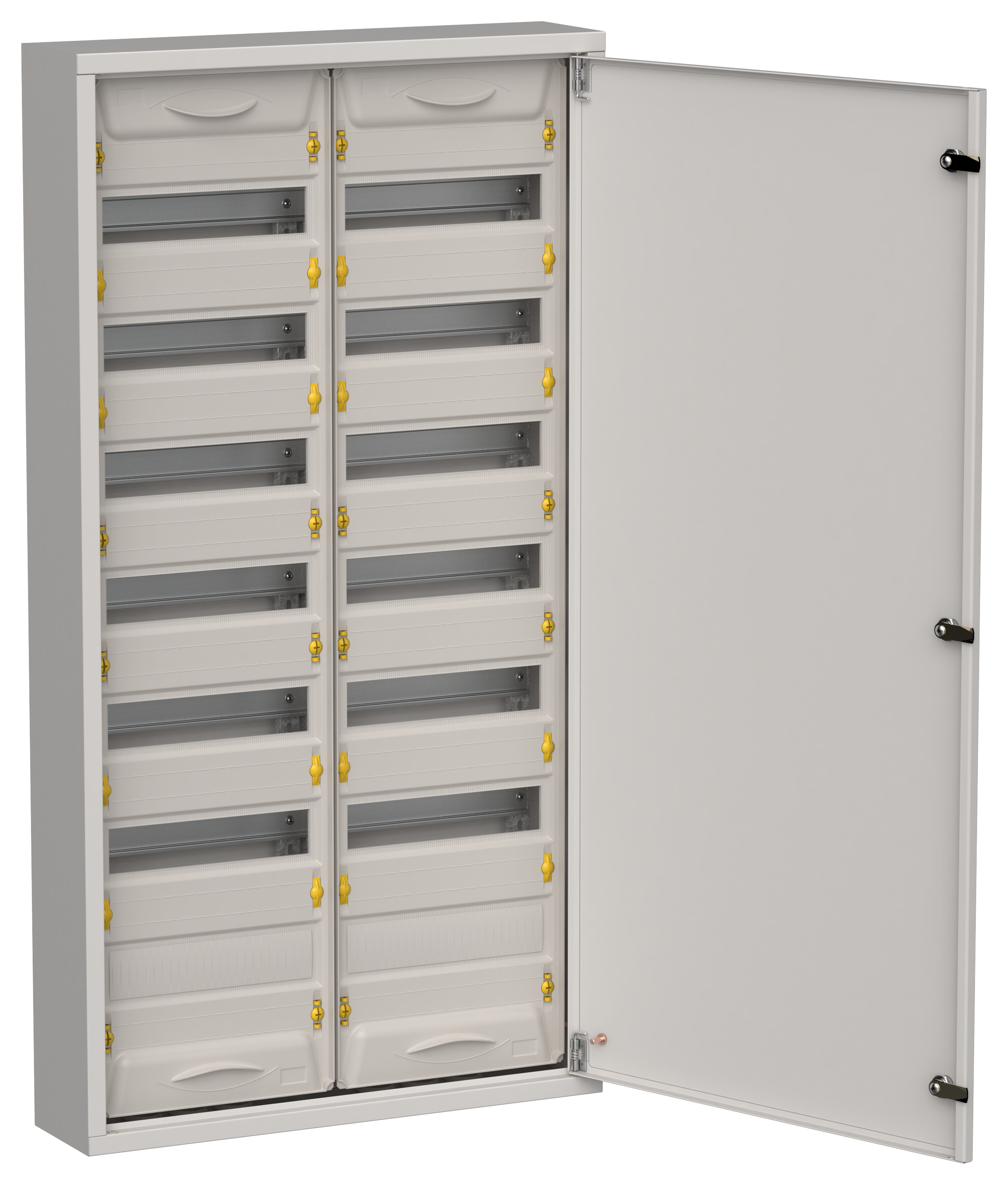 TITAN 5 Корпус металлический ЩРн-168 (2х84) 1085х570х140мм IP31 серый (одна дверь) IEK