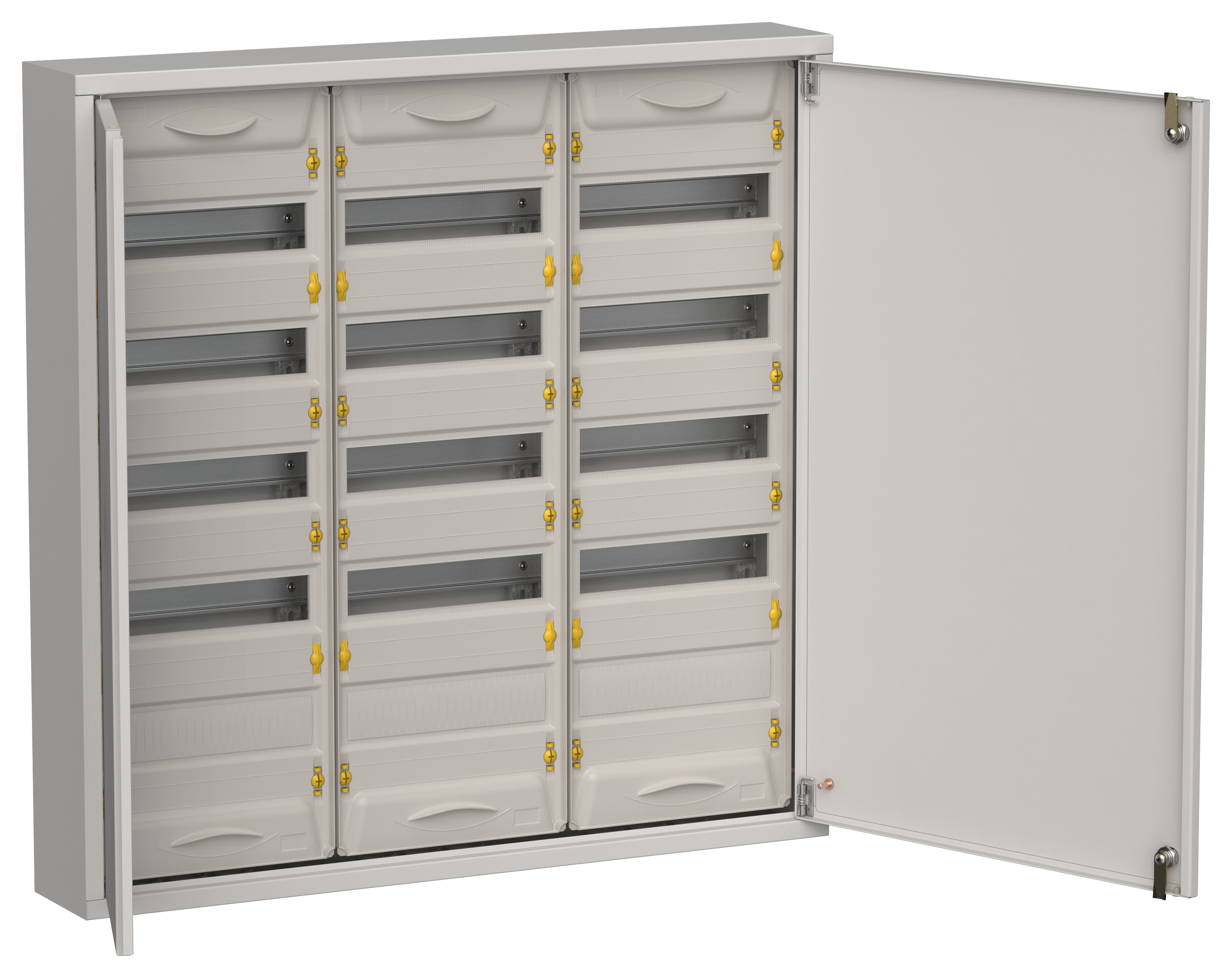 TITAN 5 Корпус металлический ЩРн-180 (3х60) 835х830х140мм IP31 серый (две двери) IEK