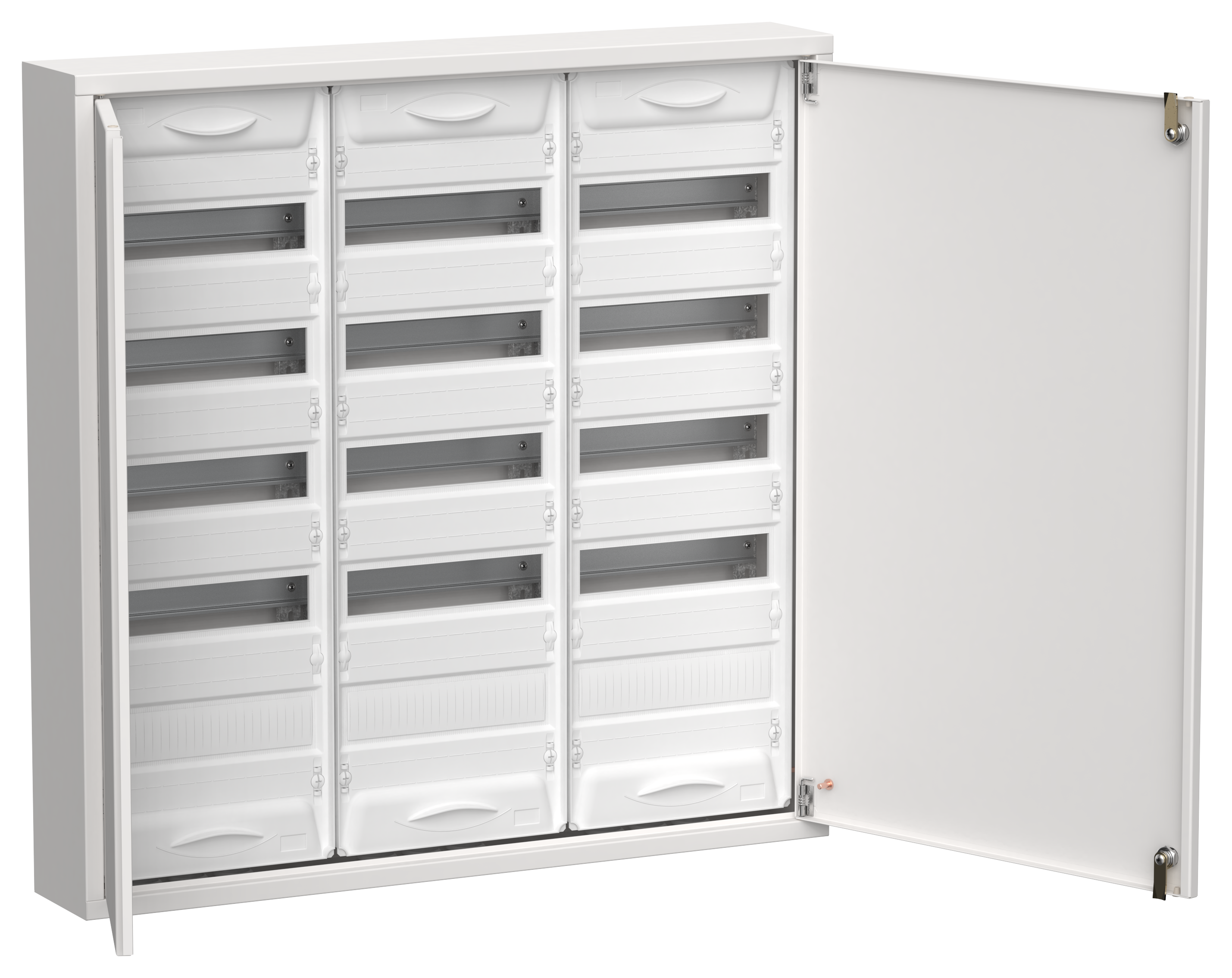 TITAN 5 Корпус металлический ЩРн-180 (3х60) 835х830х140мм IP31 белый (две двери) IEK