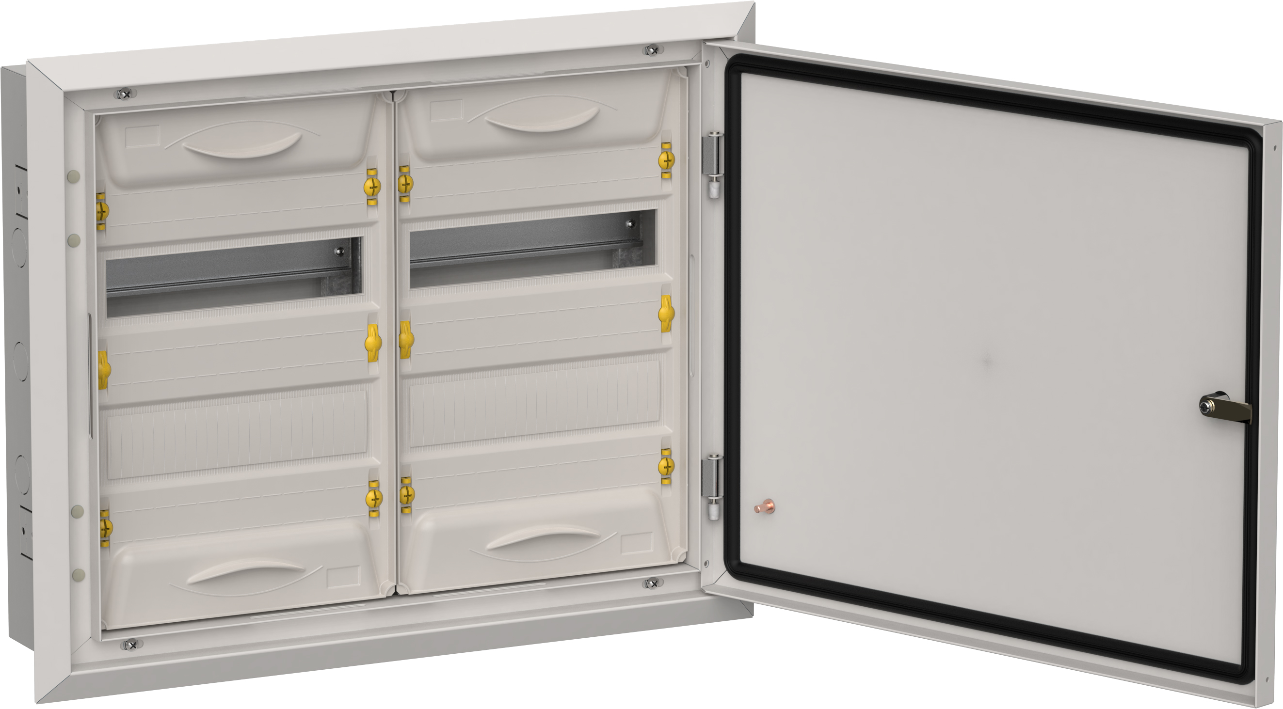 TITAN 5 Корпус металлический ЩРв-48 (2х24) 505х625х130мм IP31 серый (одна дверь)