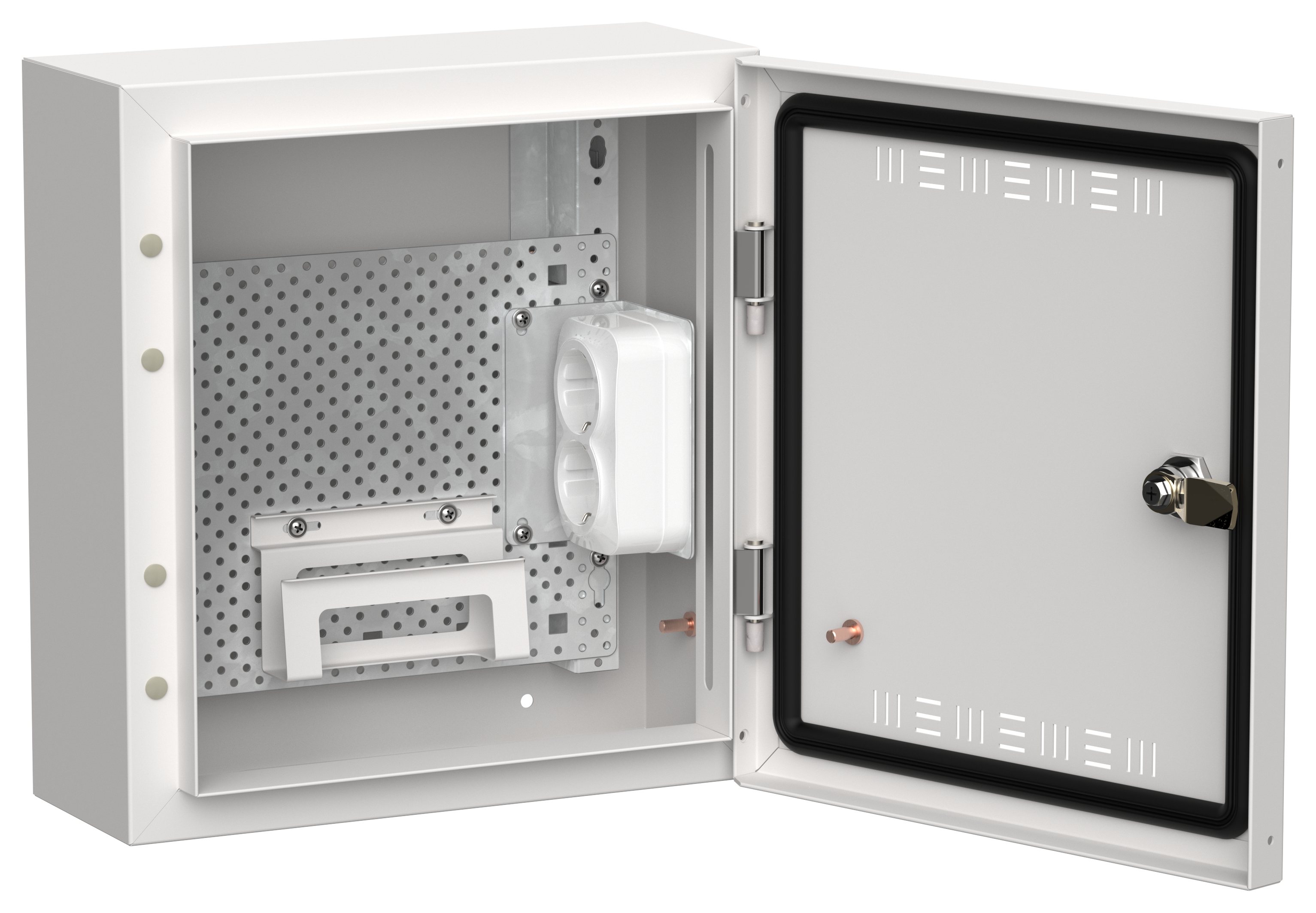 TITAN 5 Корпус мультимедиа ЩРн-12 (1х12) 335х310х140мм IP30 белый IEK