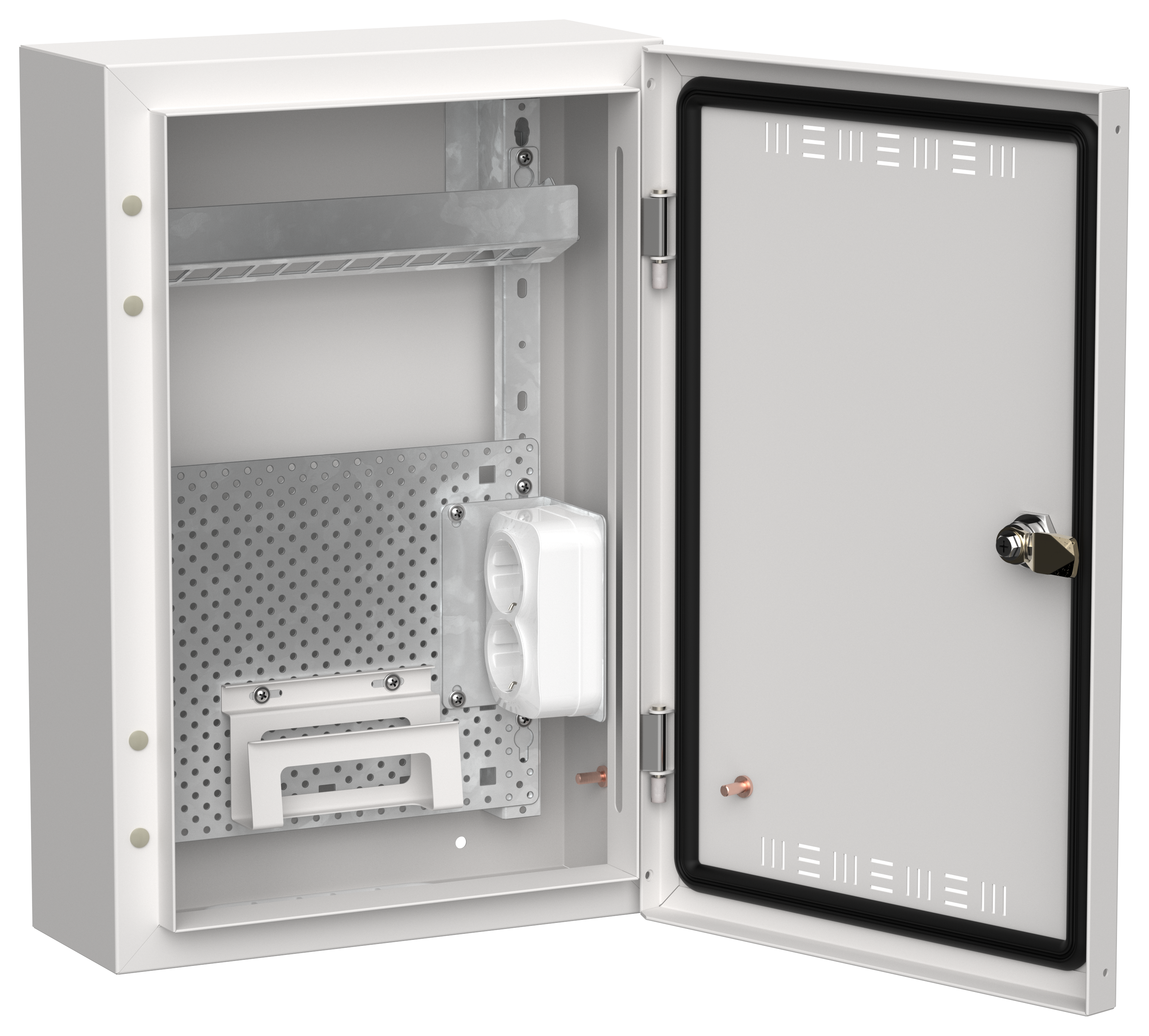 TITAN 5 Корпус мультимедиа ЩРн-24 (1х24) 460х310х140мм IP30 белый IEK