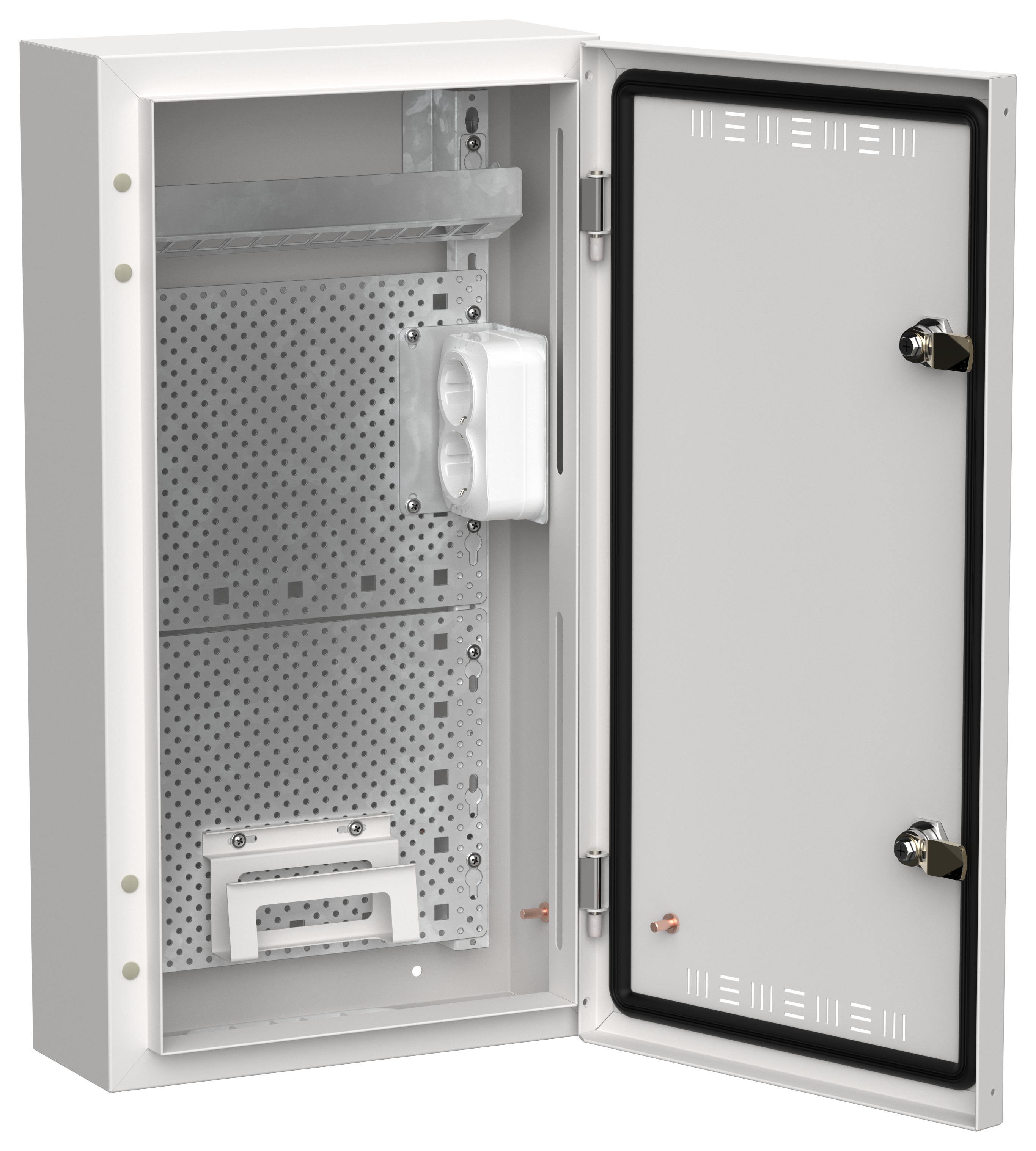 TITAN 5 Корпус мультимедиа ЩРн-36 (1х36) 585х310х140мм IP30 белый IEK