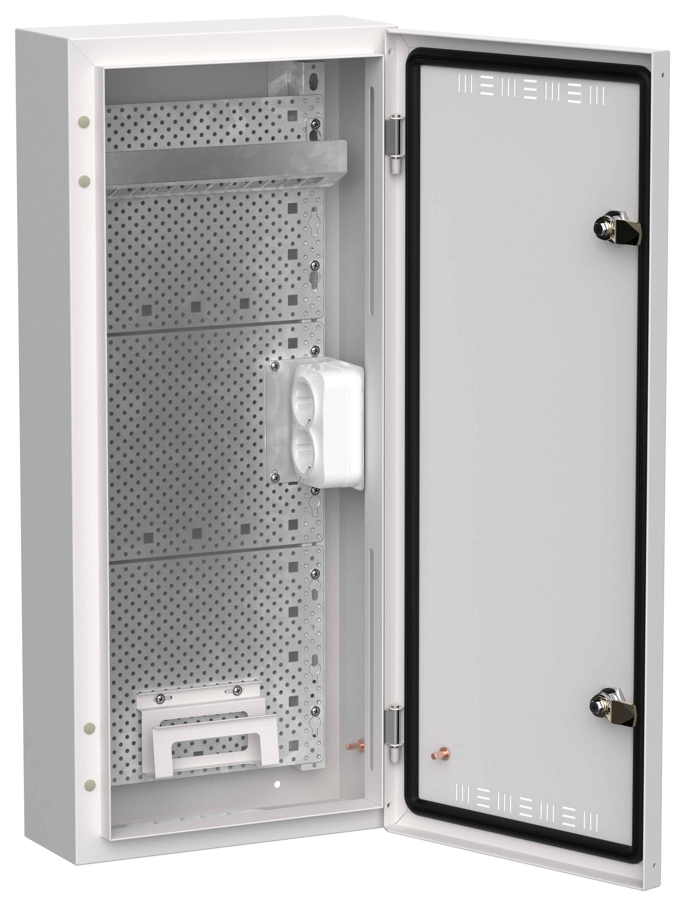 TITAN 5 Корпус мультимедиа ЩРн-48 (1х48) 710х310х140мм IP30 белый IEK