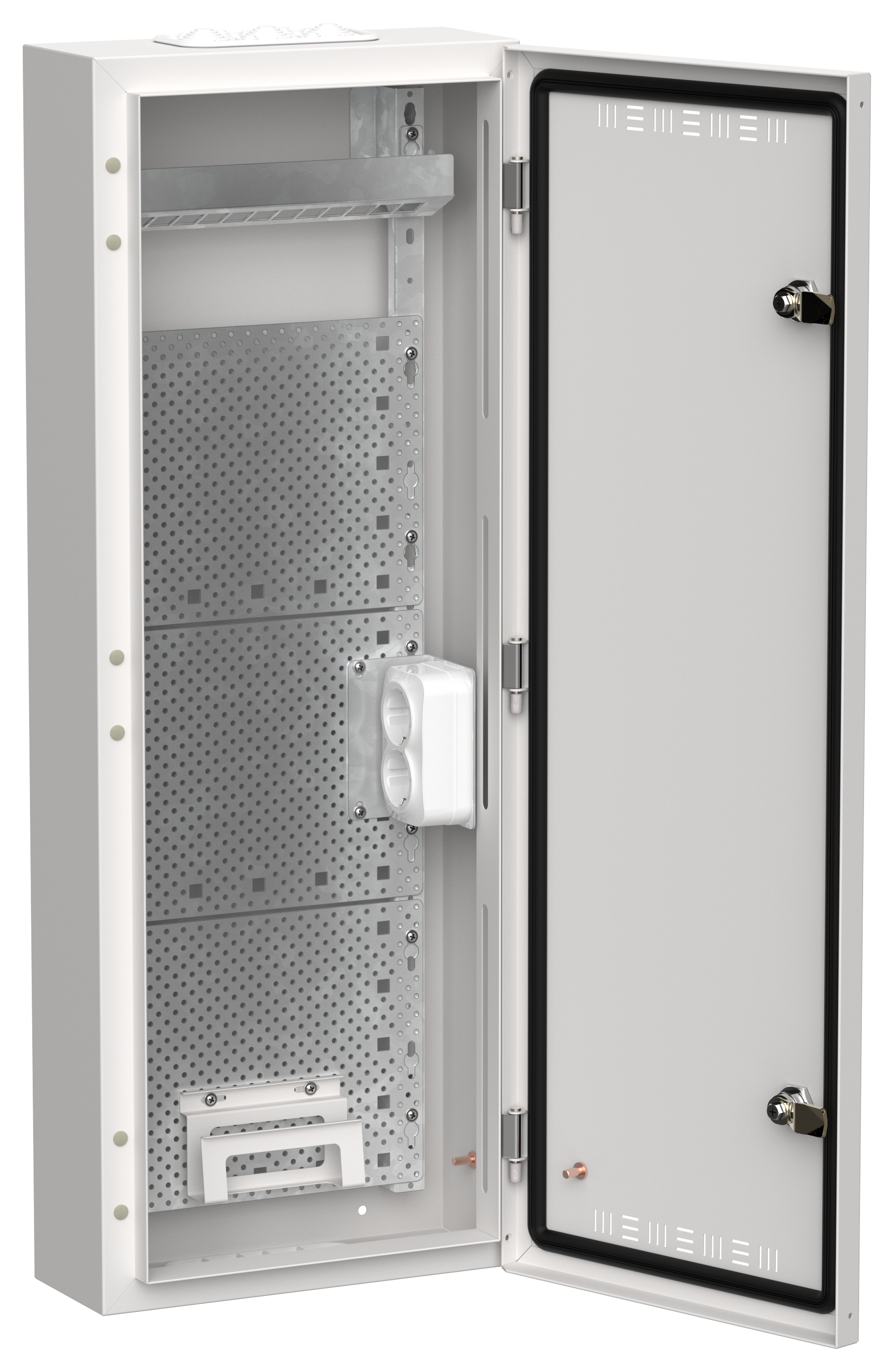 TITAN 5 Корпус мультимедиа ЩРн-60 (1х60) 835х310х140мм IP30 белый IEK