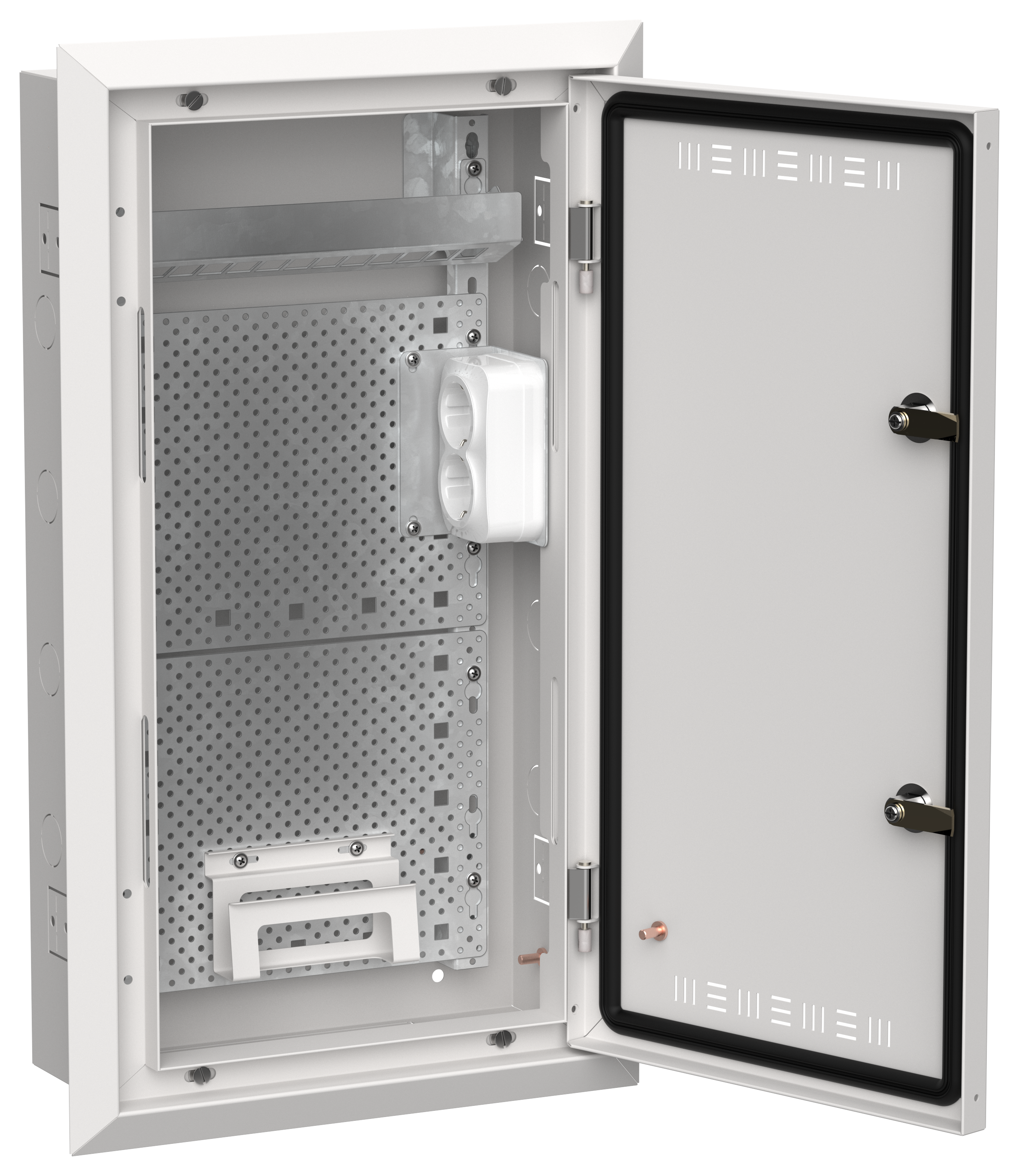 TITAN 5 Корпус мультимедиа ЩРв-36 (1х36) 630х365х130мм IP30 белый IEK