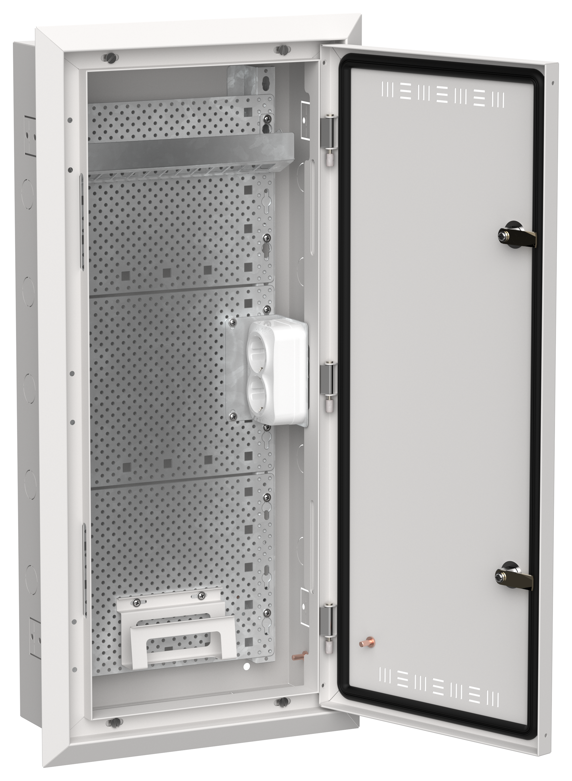 TITAN 5 Корпус мультимедиа ЩРв-48 (1х48) 755х365х130мм IP30 белый IEK