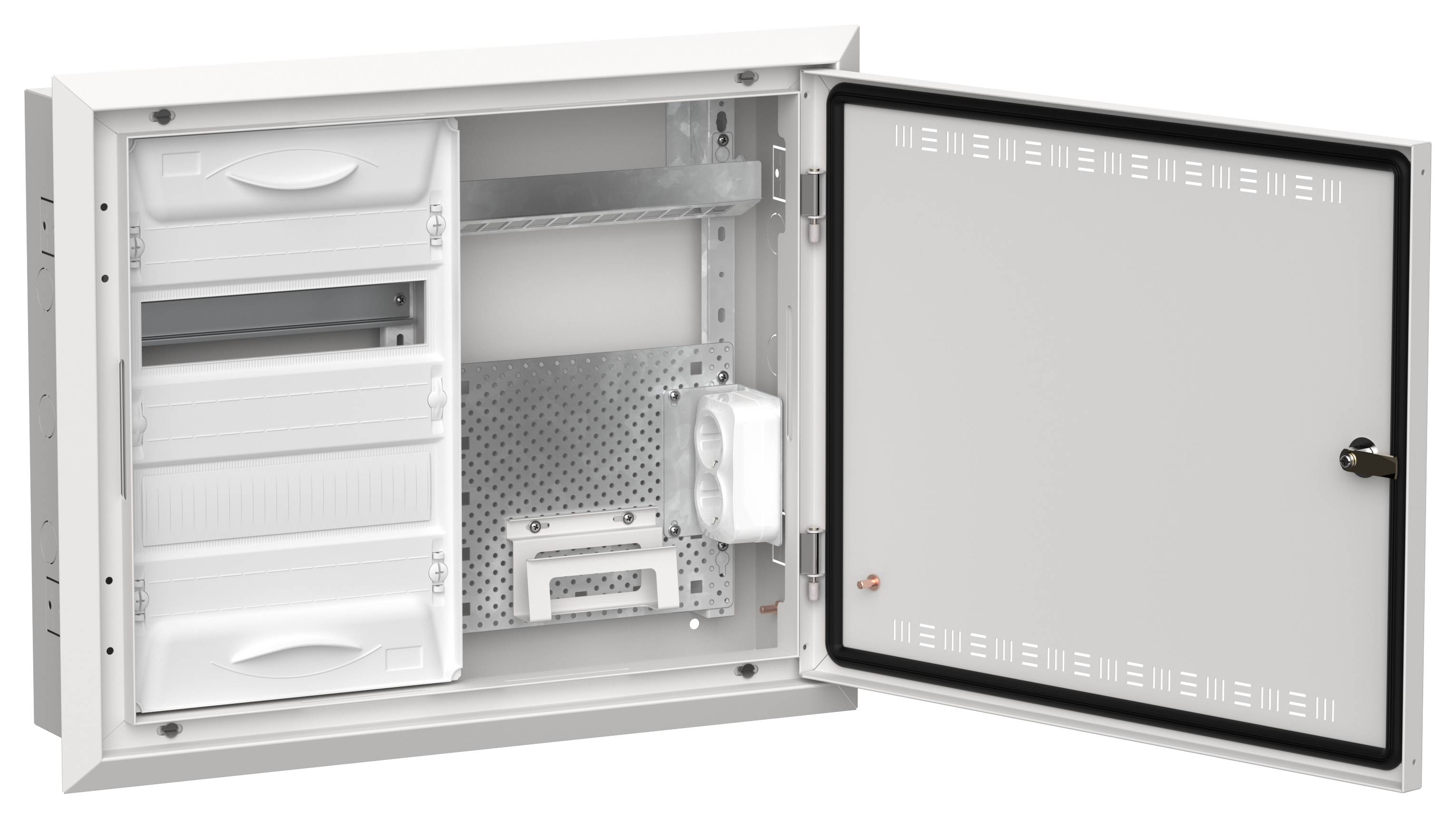 TITAN 5 Корпус комбинированный ЩРв-24 (2х24) белый IEK