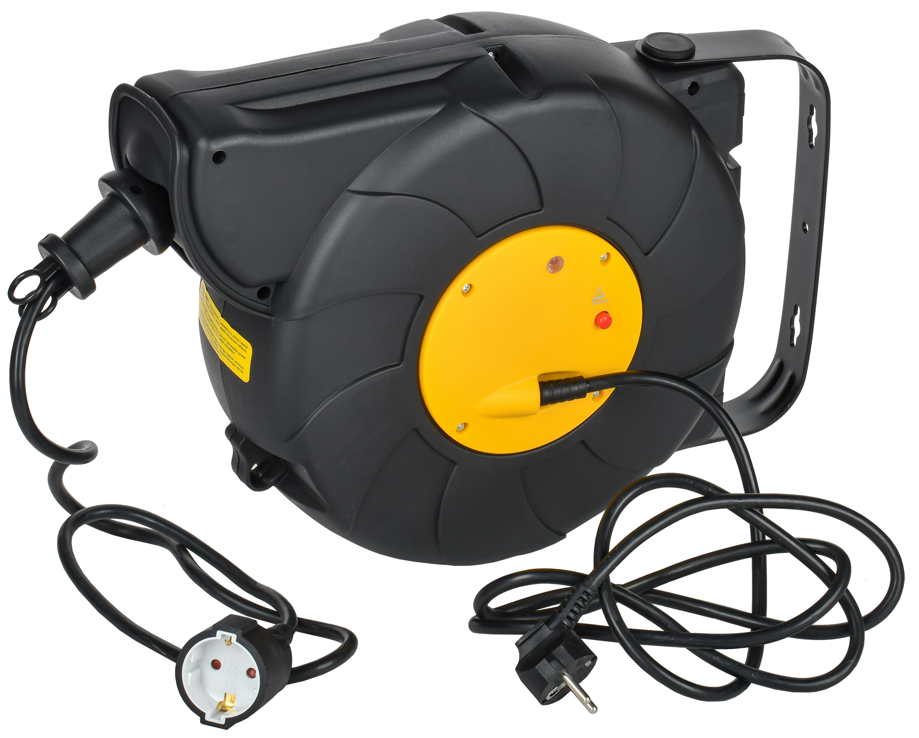 Катушка TWIST УК15 1мест. 2P+PE/15м+2м 3х1,5мм2 с автосмоткой