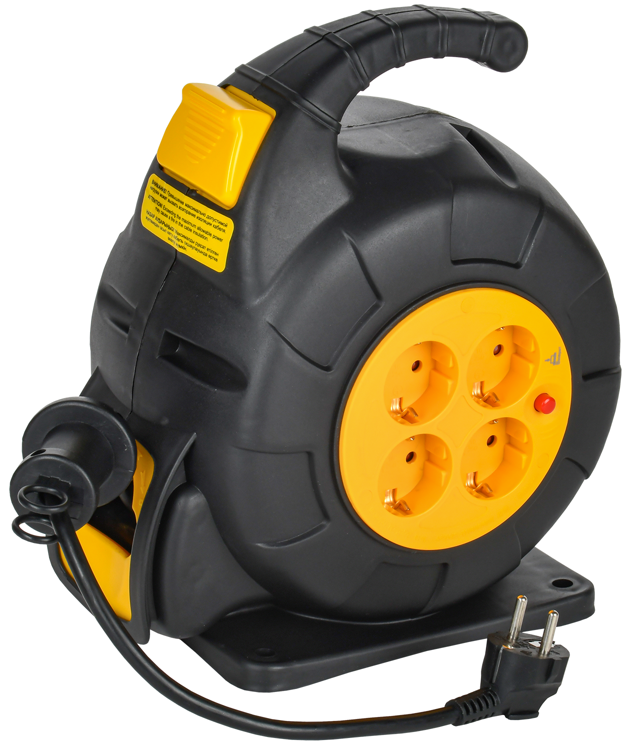 Катушка TWIST УК10 4мест. 2P+PE/10м 3х1,5мм2 с автосмоткой