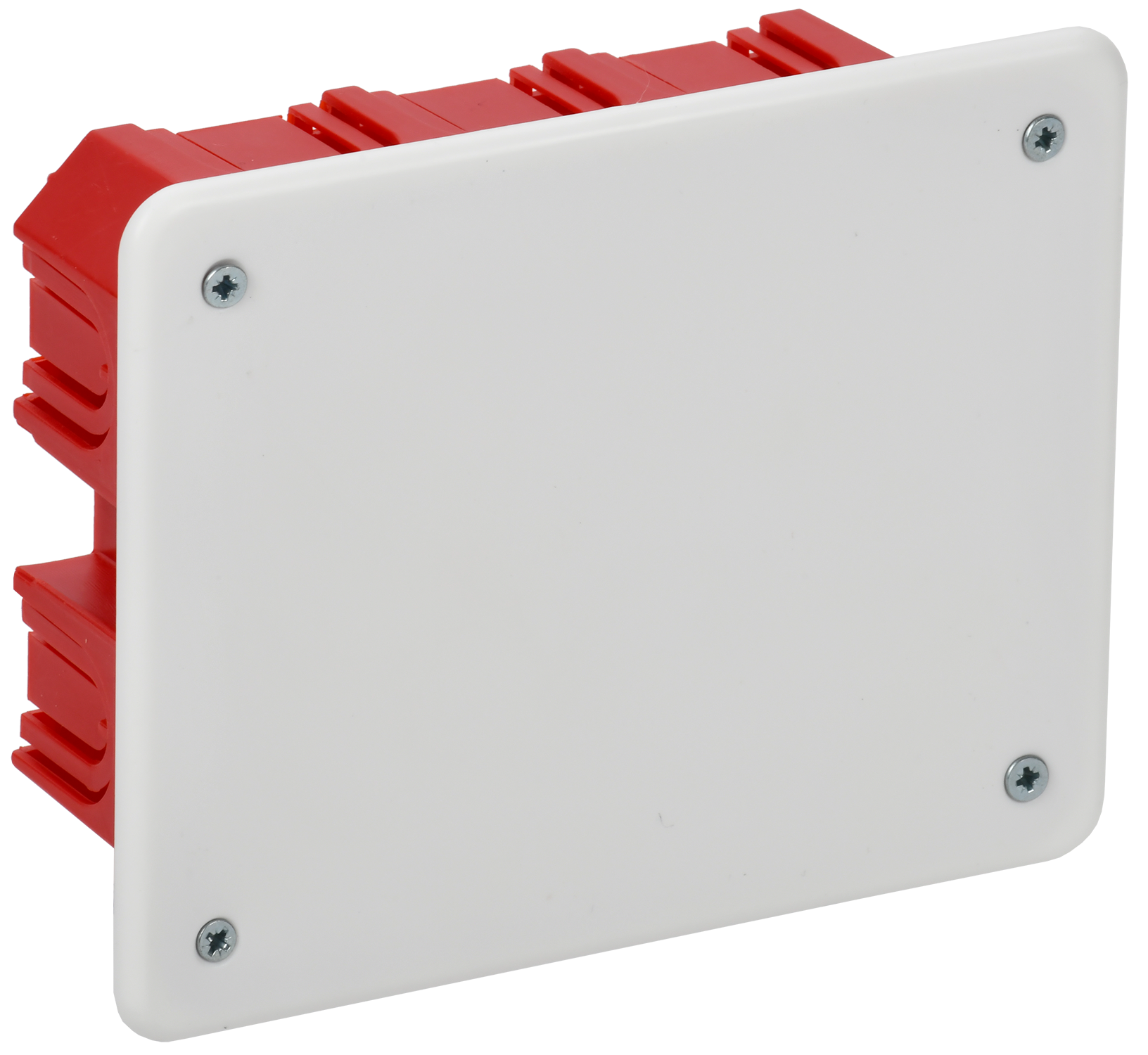 Коробка распаячная КМ41008 для твердых стен       120х92х45мм с саморезами с крышкой IEK