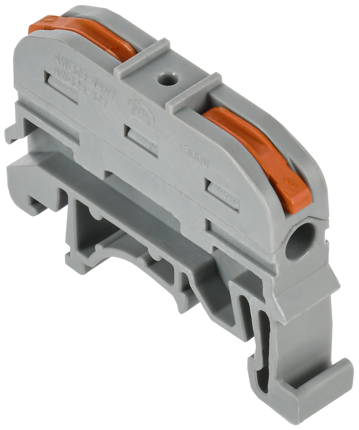 Строительно-монтажная клемма СМК 222-4111D проходная на DIN-рейку (4шт/упак) IEK
