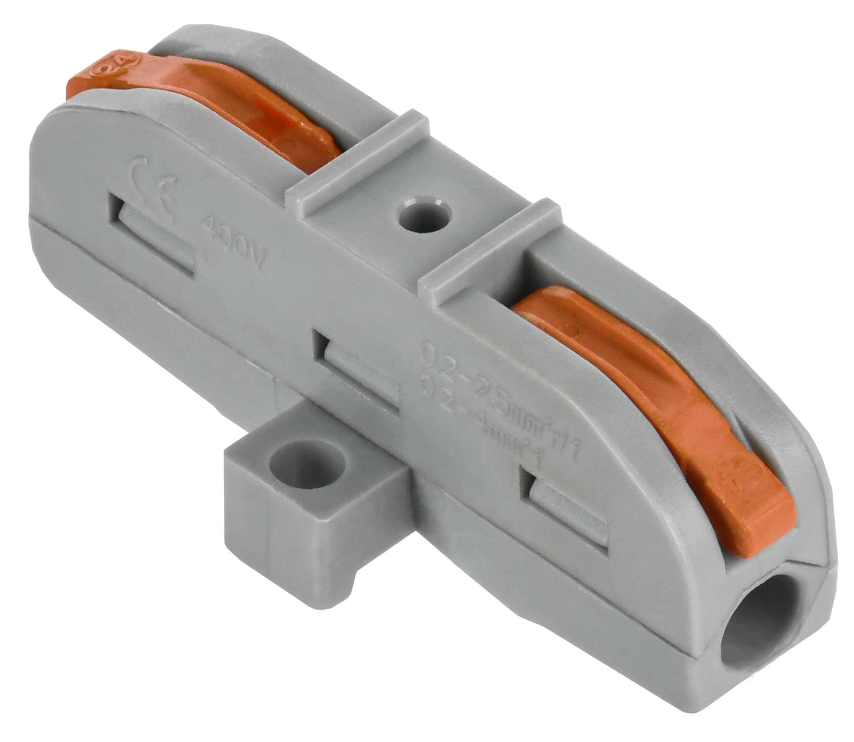 Строительно-монтажная клемма СМК 222-4111P проходная с площадкой (4шт/упак) IEK