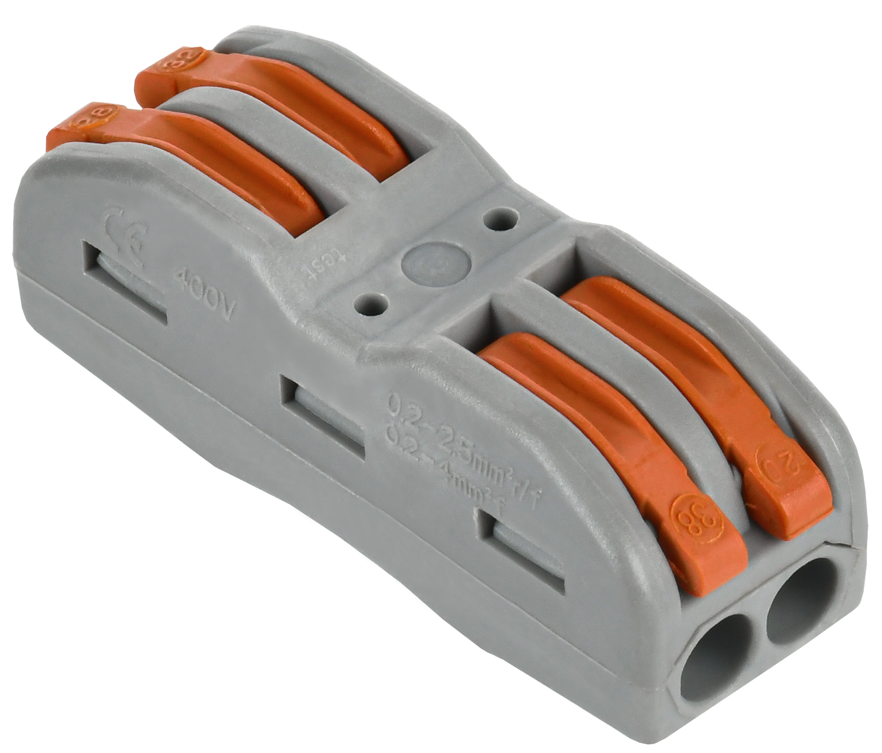 Строительно-монтажная клемма СМК 222-4122 проходная (4шт/упак) IEK