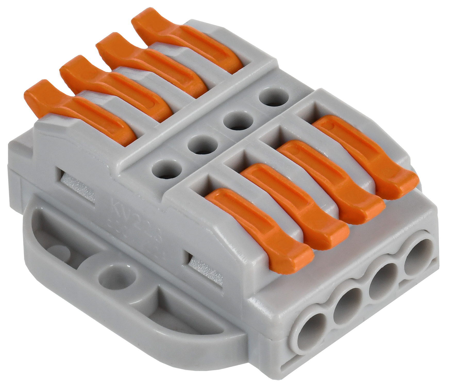 Строительно-монтажная клемма СМК 222-4144P проходная с площадкой (50шт/упак) IEK