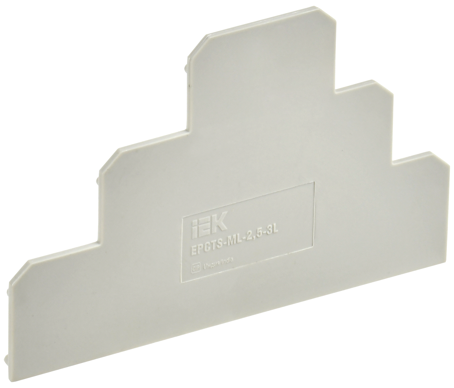 Заглушка для CTS-ML 3 ур. 2,5мм2 серая IEK