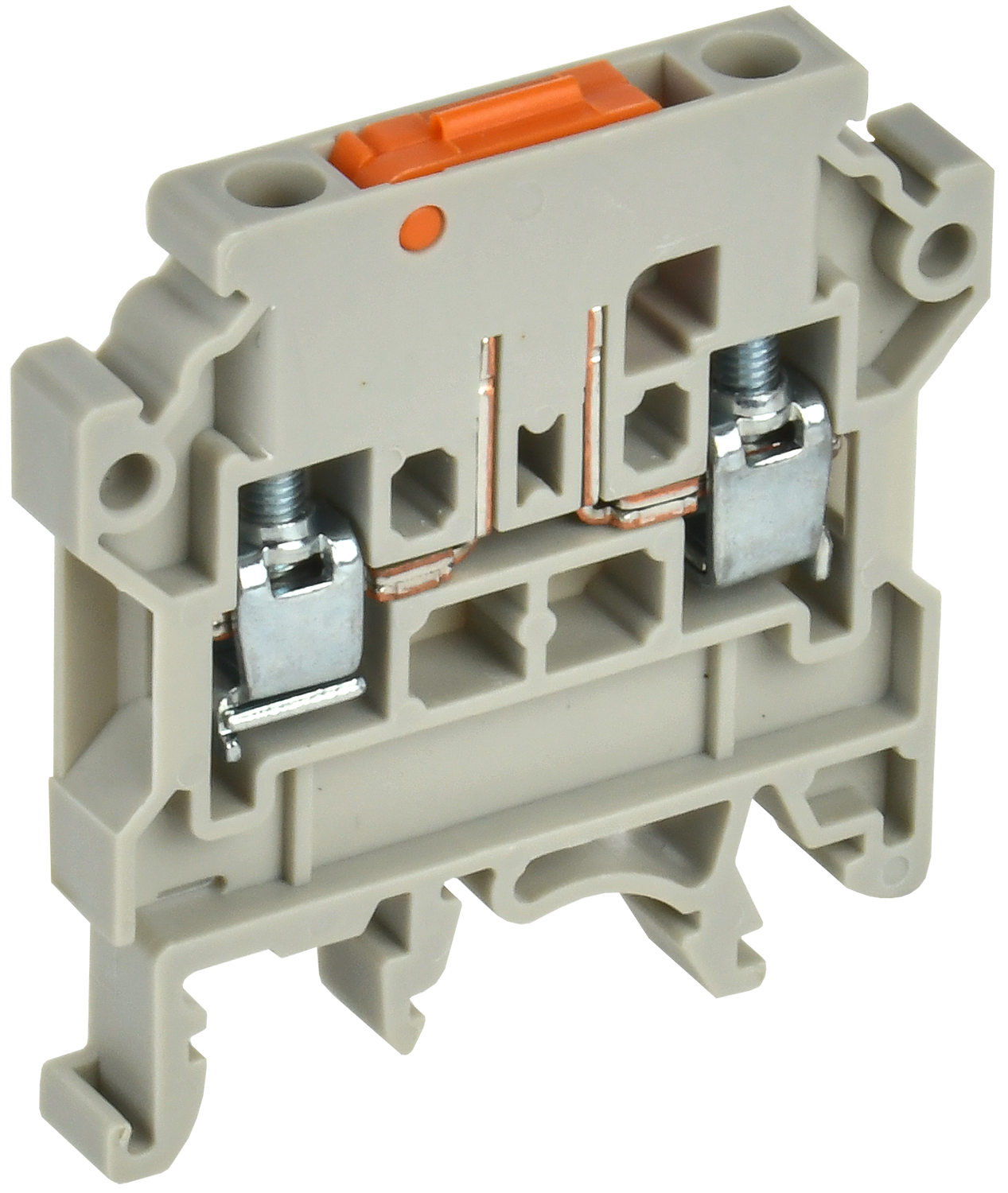 ARMAFIX Клемма винтовая CTS-DT измерительная с ножевым размыкателем 4мм2 серая IEK