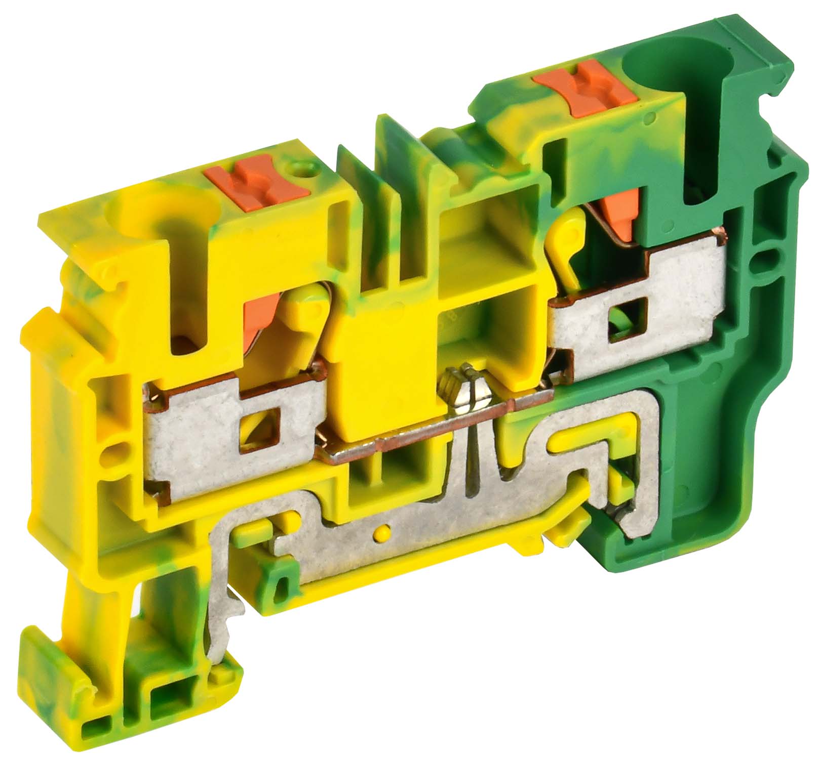 ARMAFIX Клемма пружинная Push-in CP-PEN земля 10мм2 желто-зеленая IEK