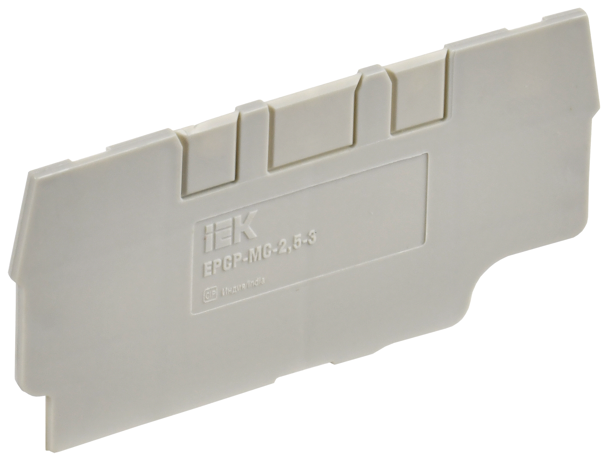 Заглушка для CP-MC 3 вывода 2,5мм2 серая IEK