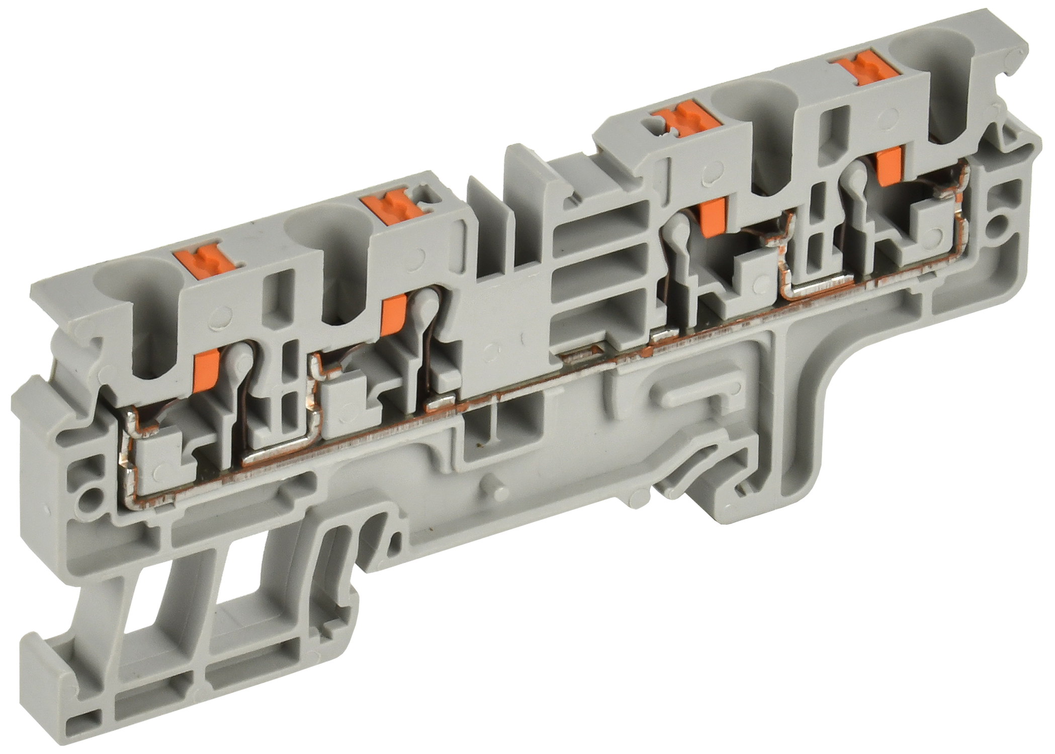 ARMAFIX Клемма пружинная Push-in CP-MC 4 вывода 4мм2 серая IEK